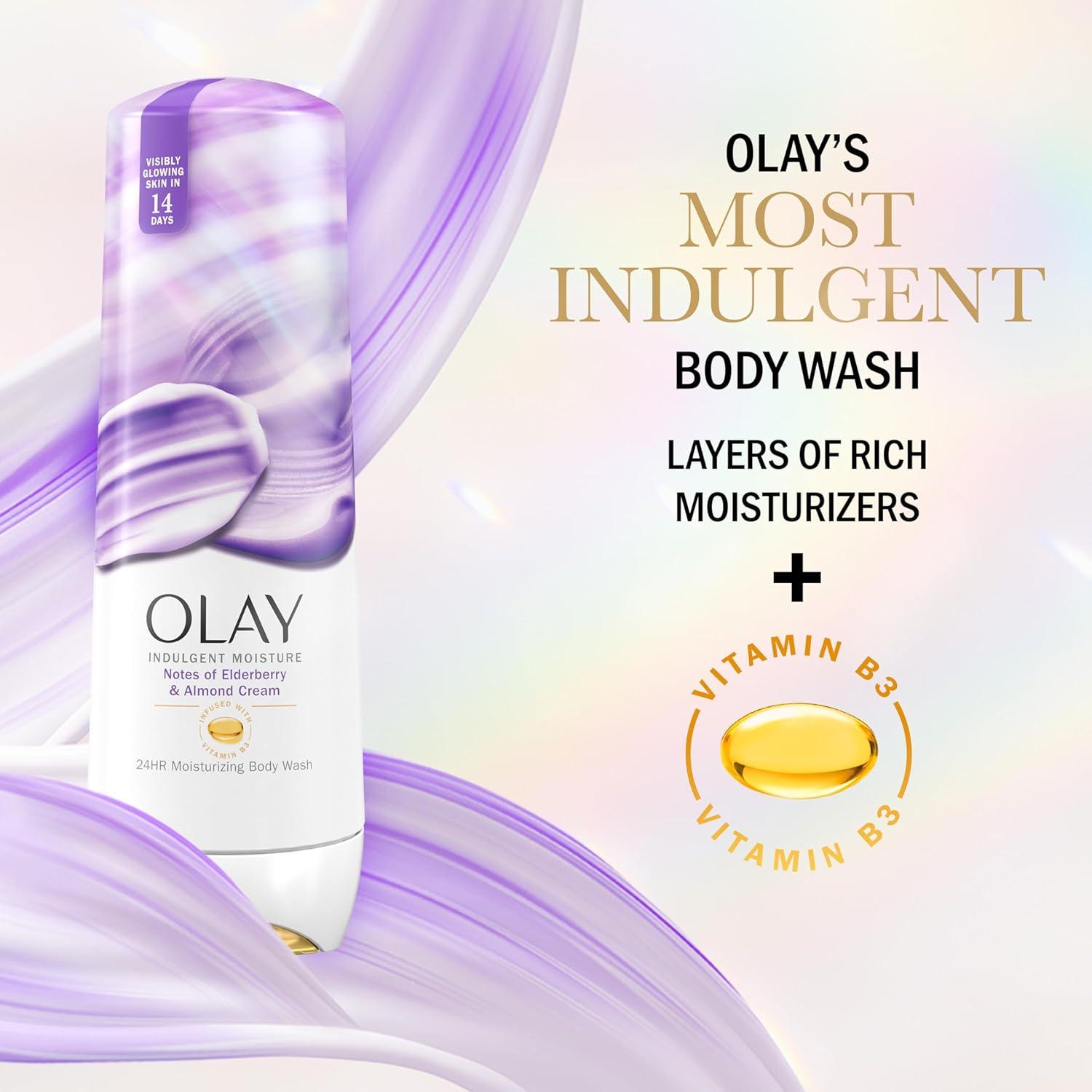 Gel de Ducha Olay 591 ml Hidratación Indulgente B3 Almendra