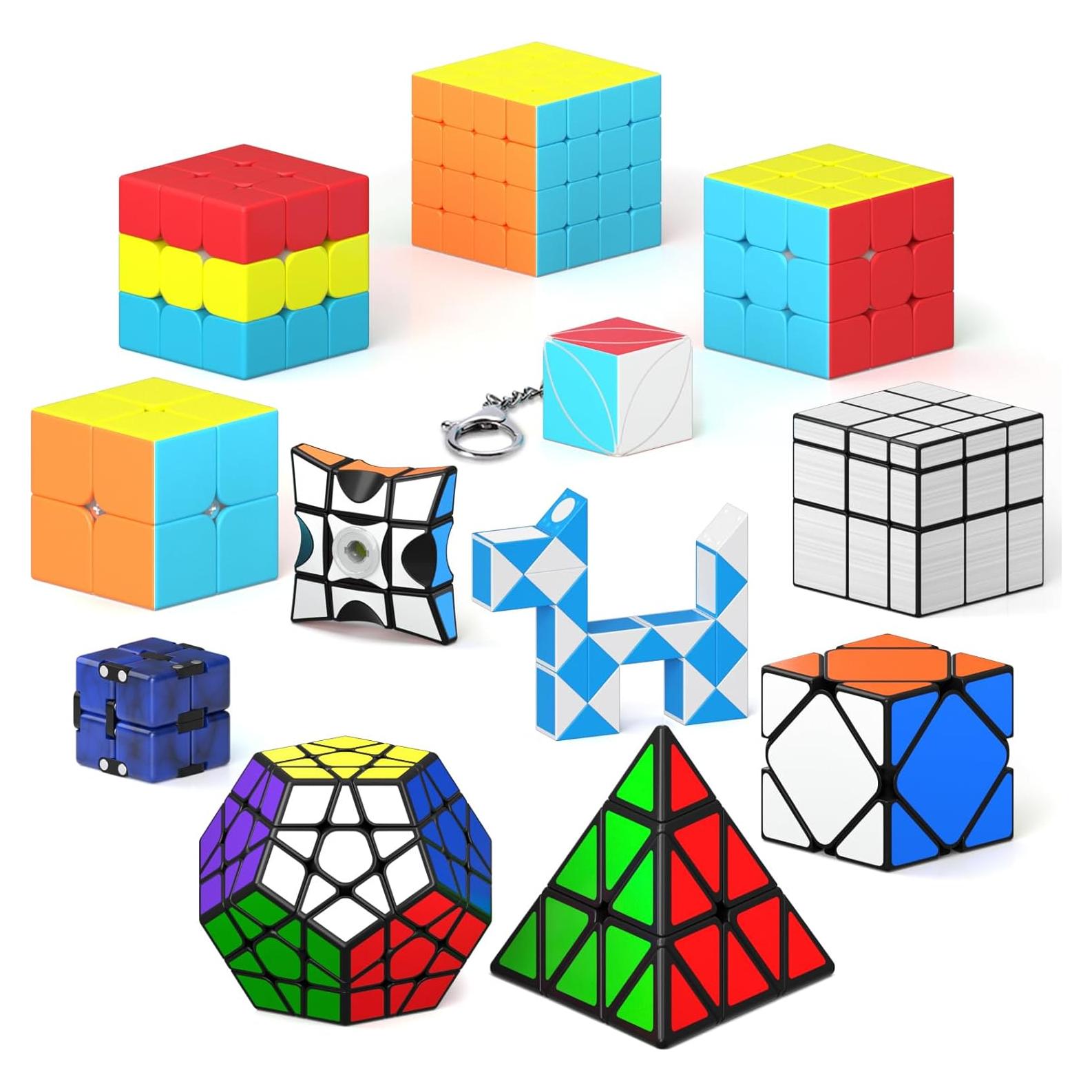Conjunto de Cubos de Velocidad Vdealen 12 Piezas Juguetes