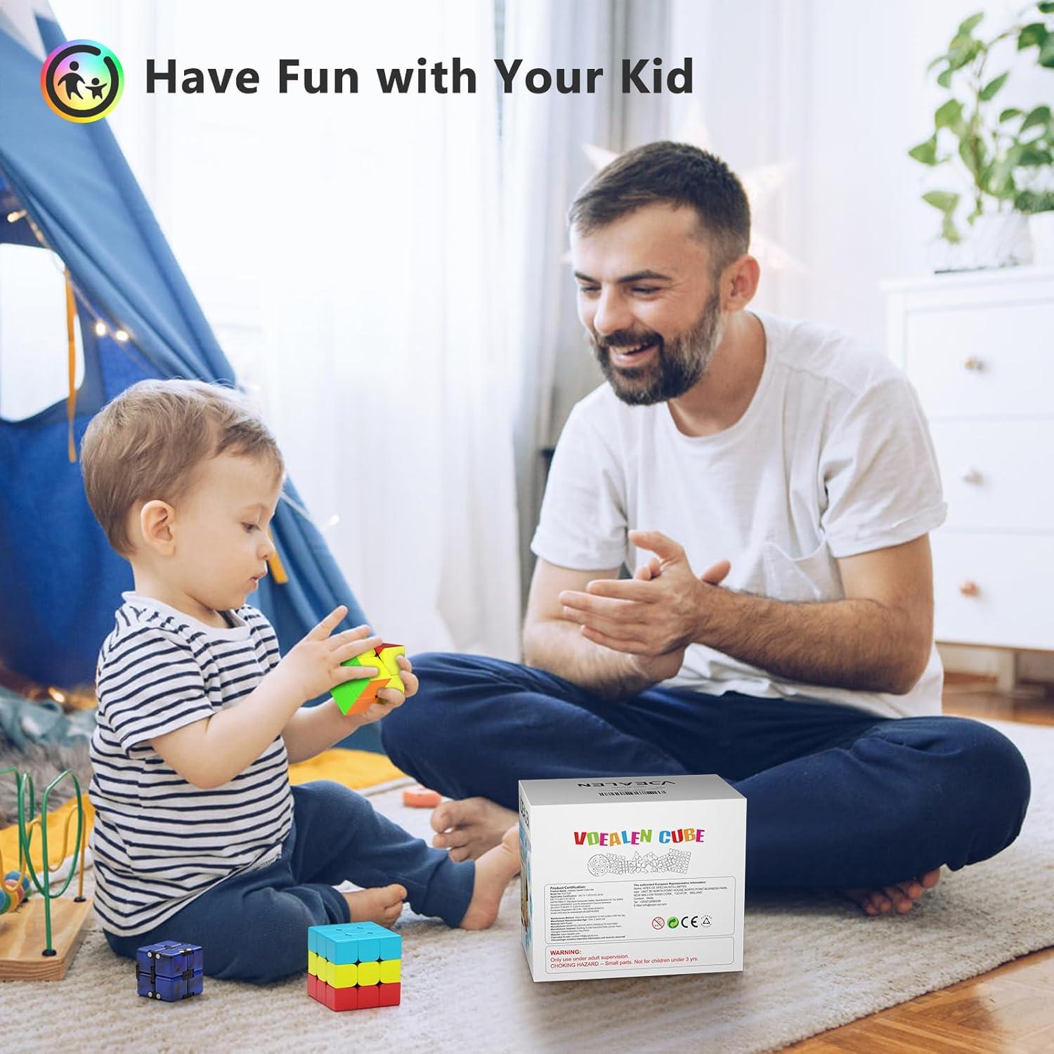 Conjunto de Cubos de Velocidad Vdealen 12 Piezas Juguetes