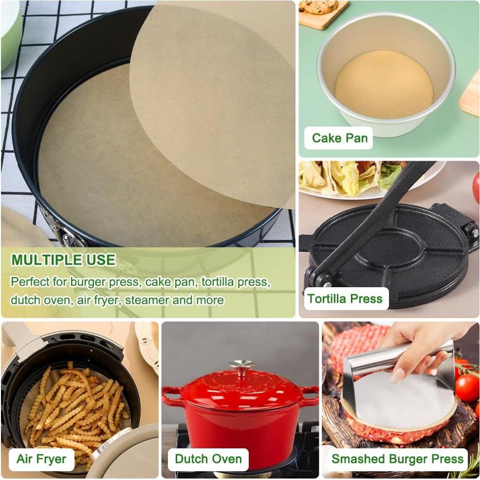 Rondas de Papel Pergamino BYKITCHEN 15.24 cm Set 200 Piezas