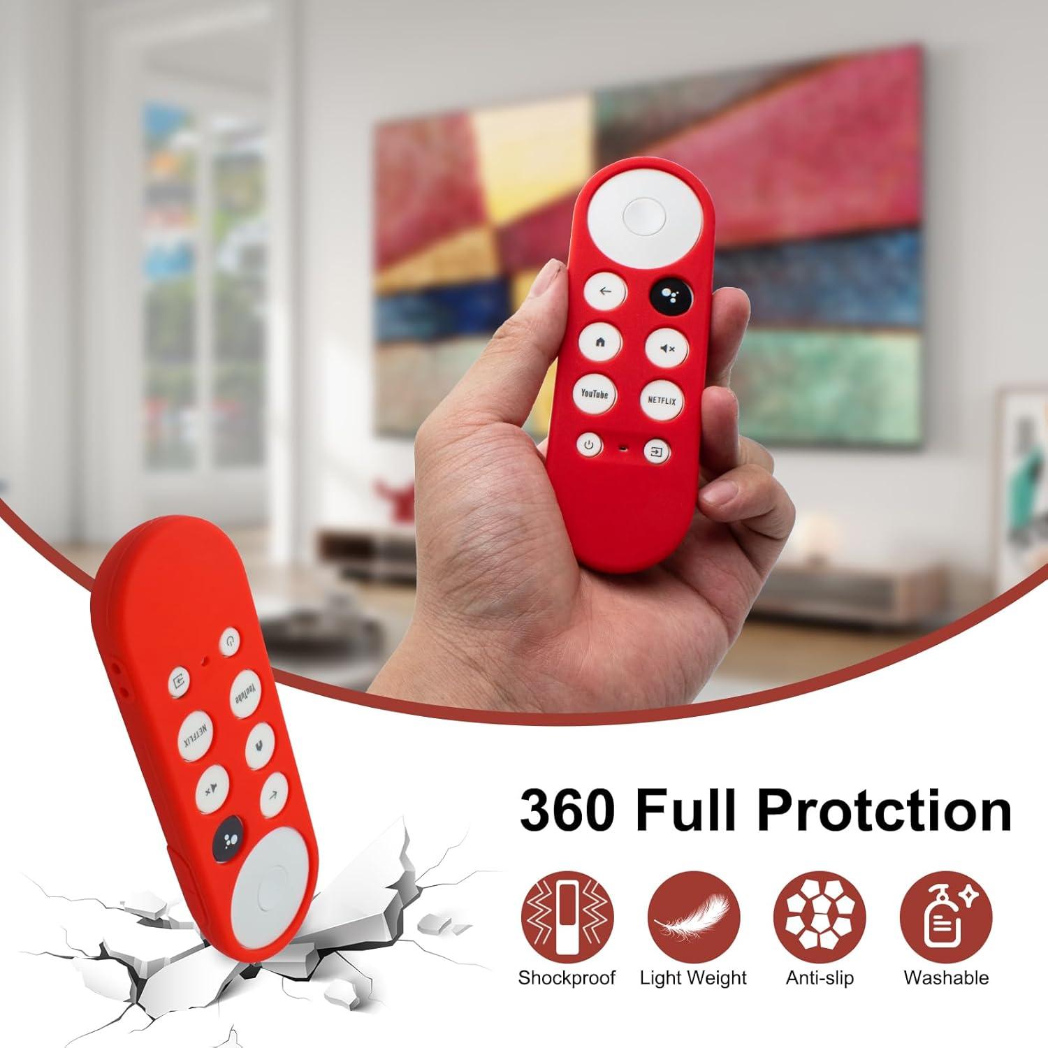 Funda de Silicona Antideslizante para Control Remoto Chromecast 2020