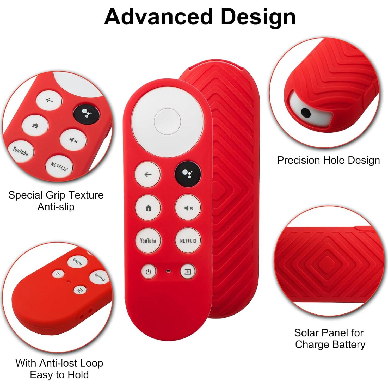 Funda de Silicona Antideslizante para Control Remoto Chromecast 2020