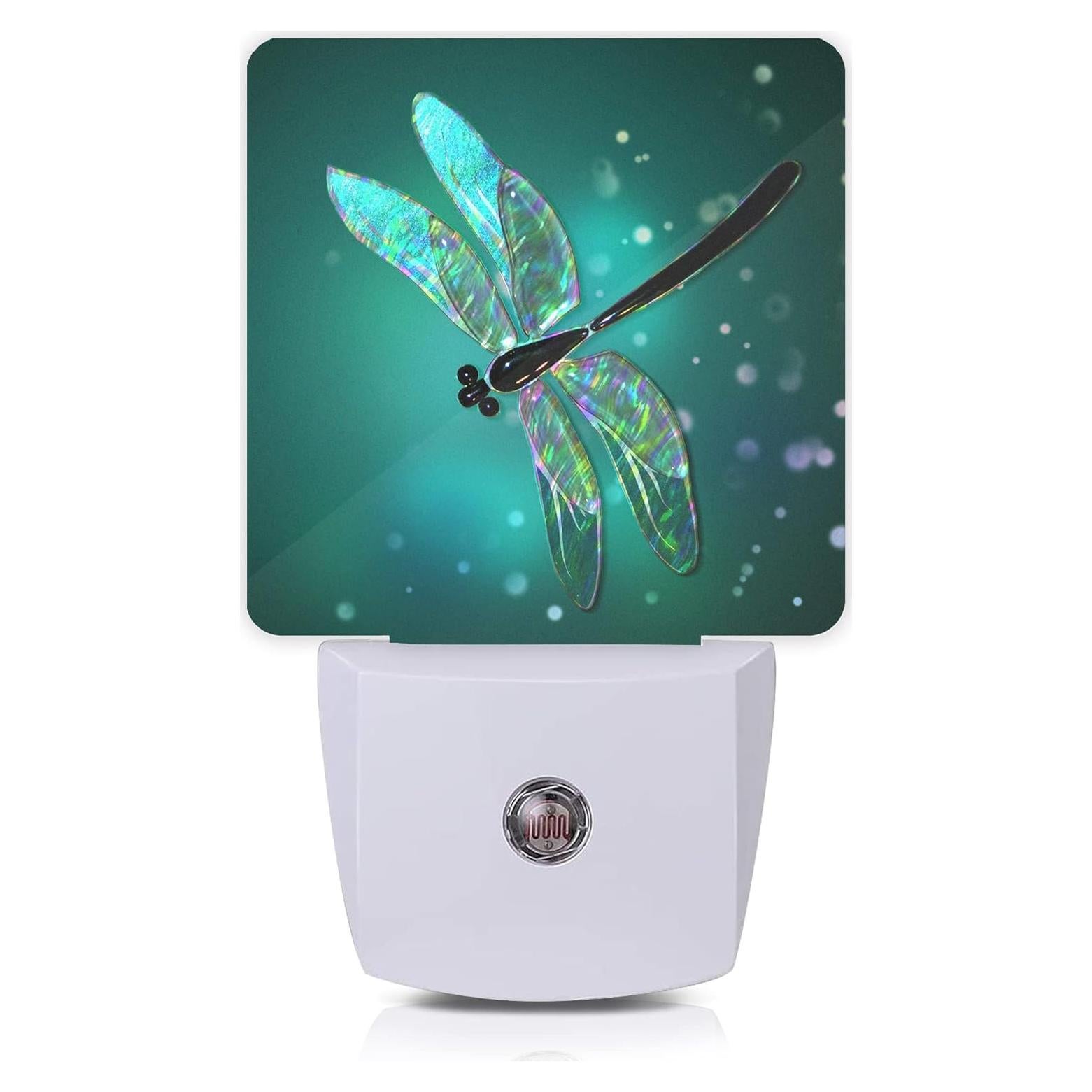 Luz Nocturna Libélula Oeaskly 11.5x7.5x5 cm con Sensor