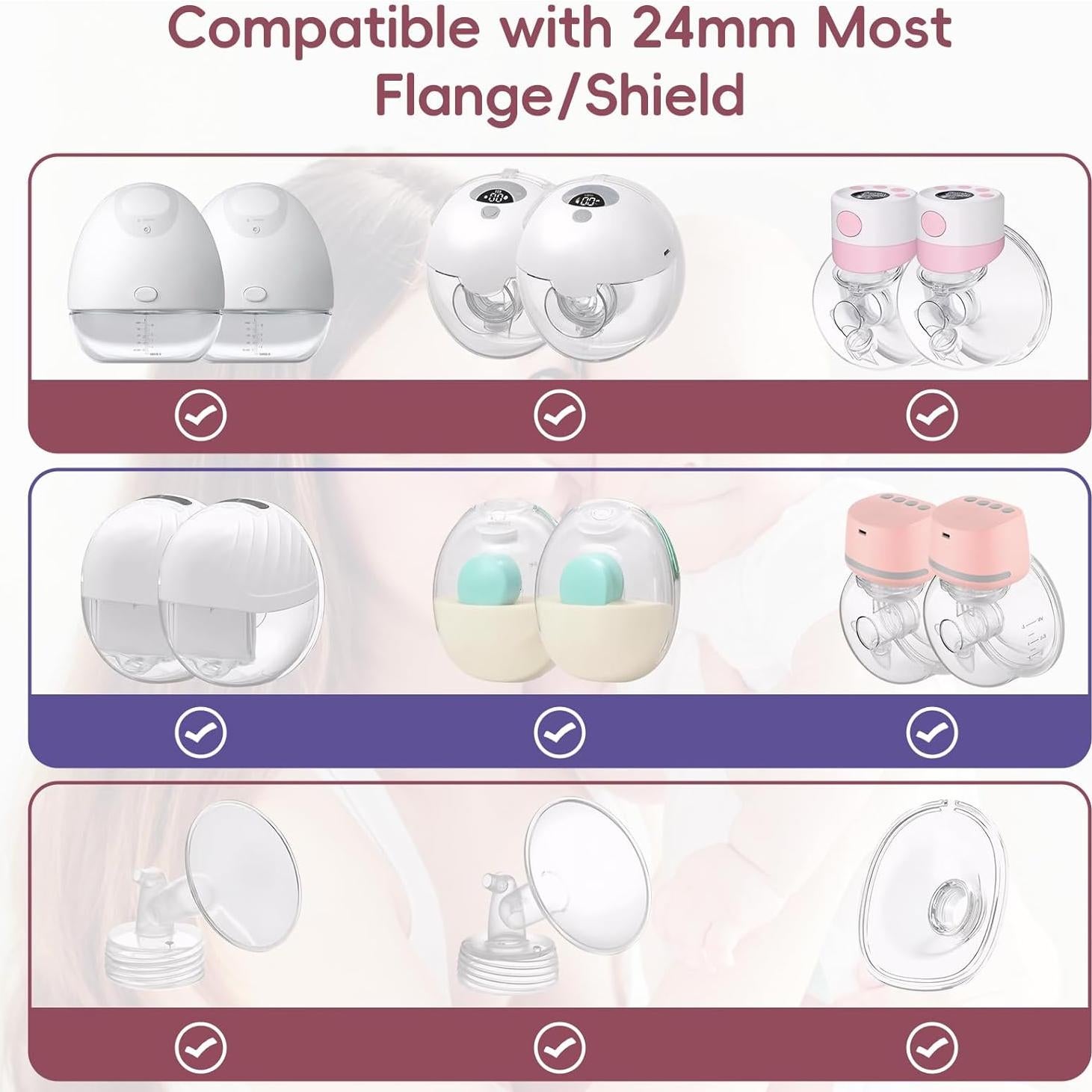 Insertos de Brida Silicona B&H 19/21mm para Bombas 24mm