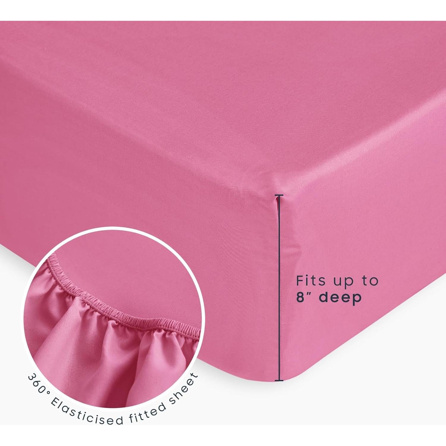 Juego de Ropa de Cama para Niños Despertar En Nube 4 Piezas Rosa