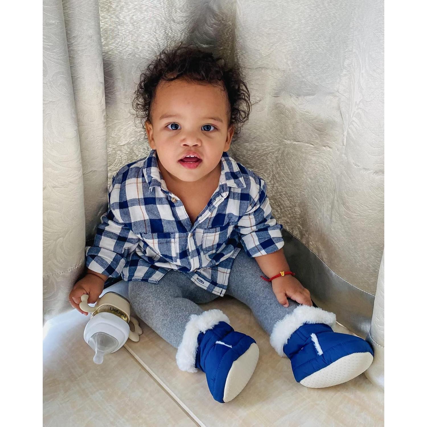 Botas de Bebé KAKU NANU 3-6 Meses Antideslizantes Azul