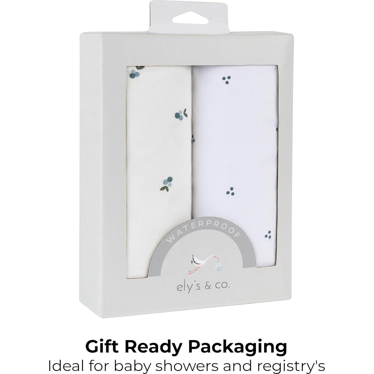 Sábanas Ajustadas Impermeables Ely's & Co. para Cuna Mini 96.5x61cm