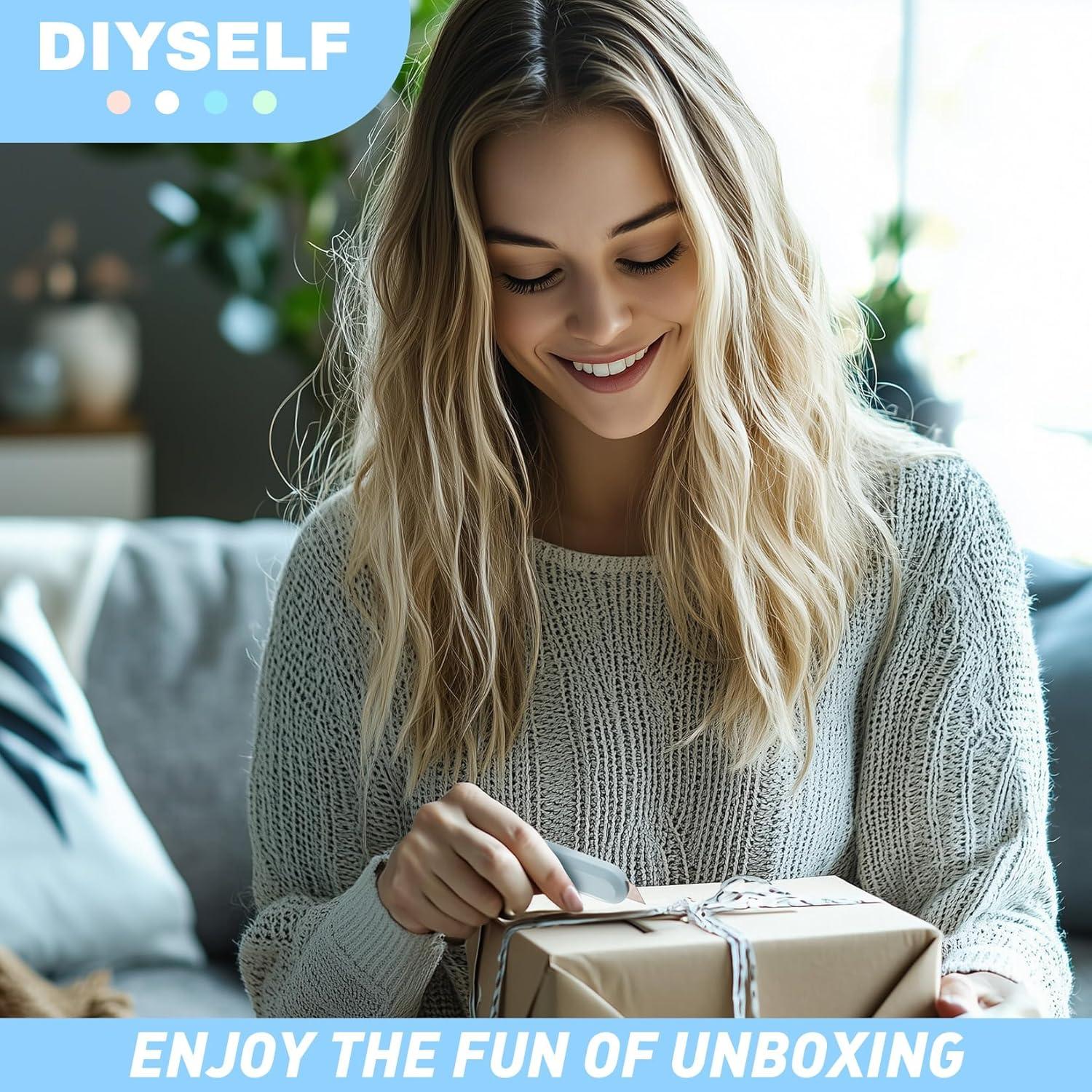 Cuchillos Utilitarios Retráctiles DIYSELF - 8 Paquete, Acero Inoxidable