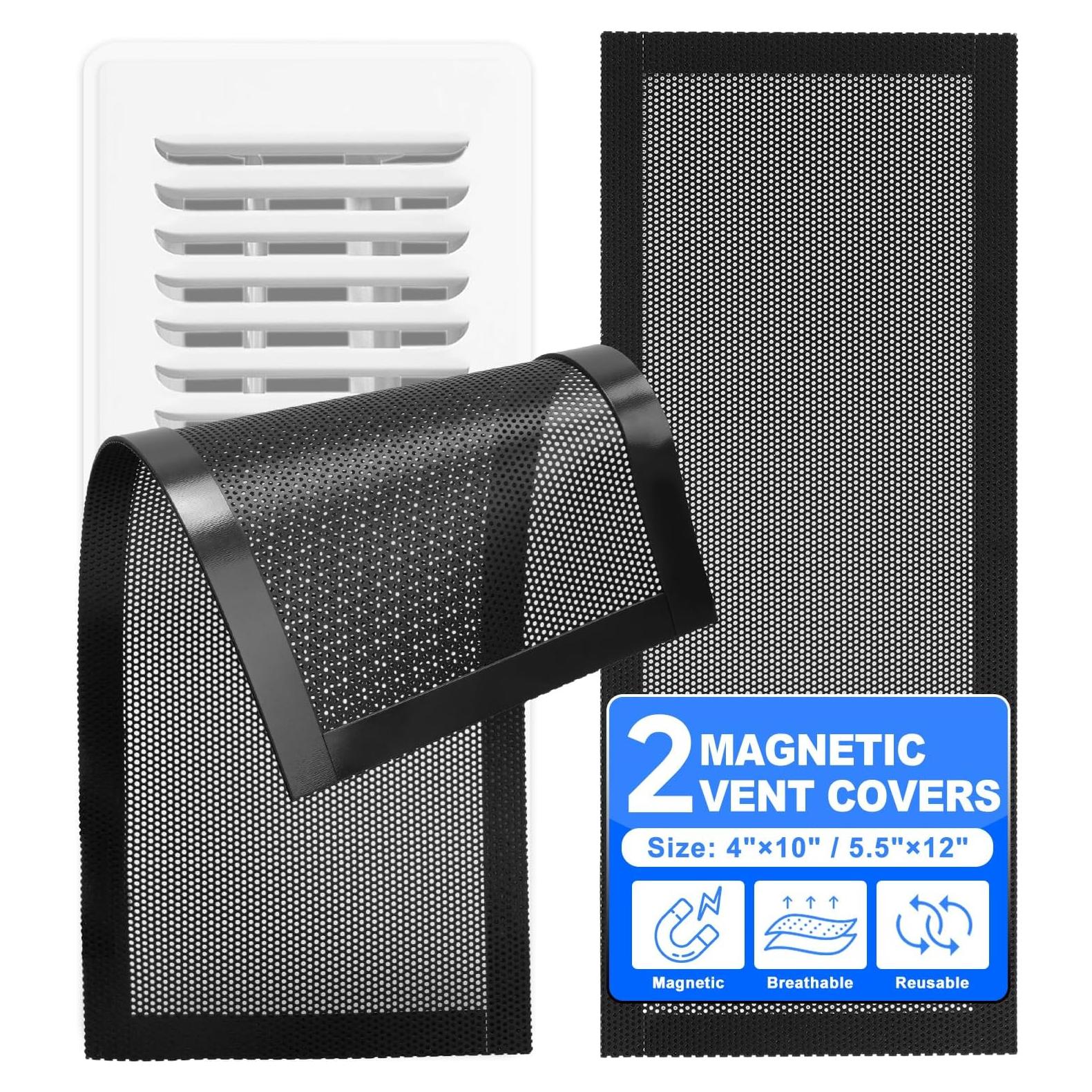 Cubiertas de Ventilación Magnéticas KeeTidy 4"x10" - 2 Paquete