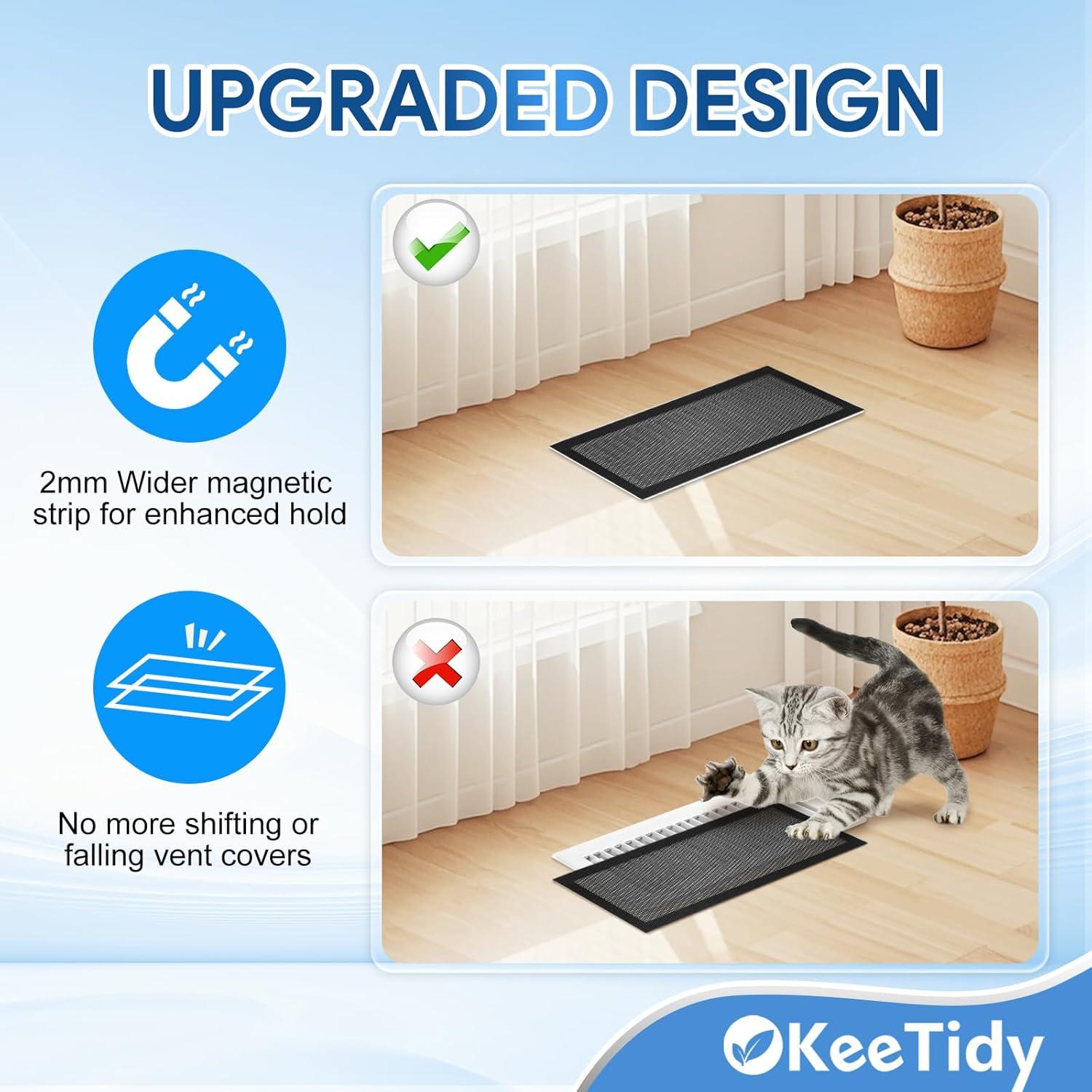 Cubiertas de Ventilación Magnéticas KeeTidy 4"x10" - 2 Paquete