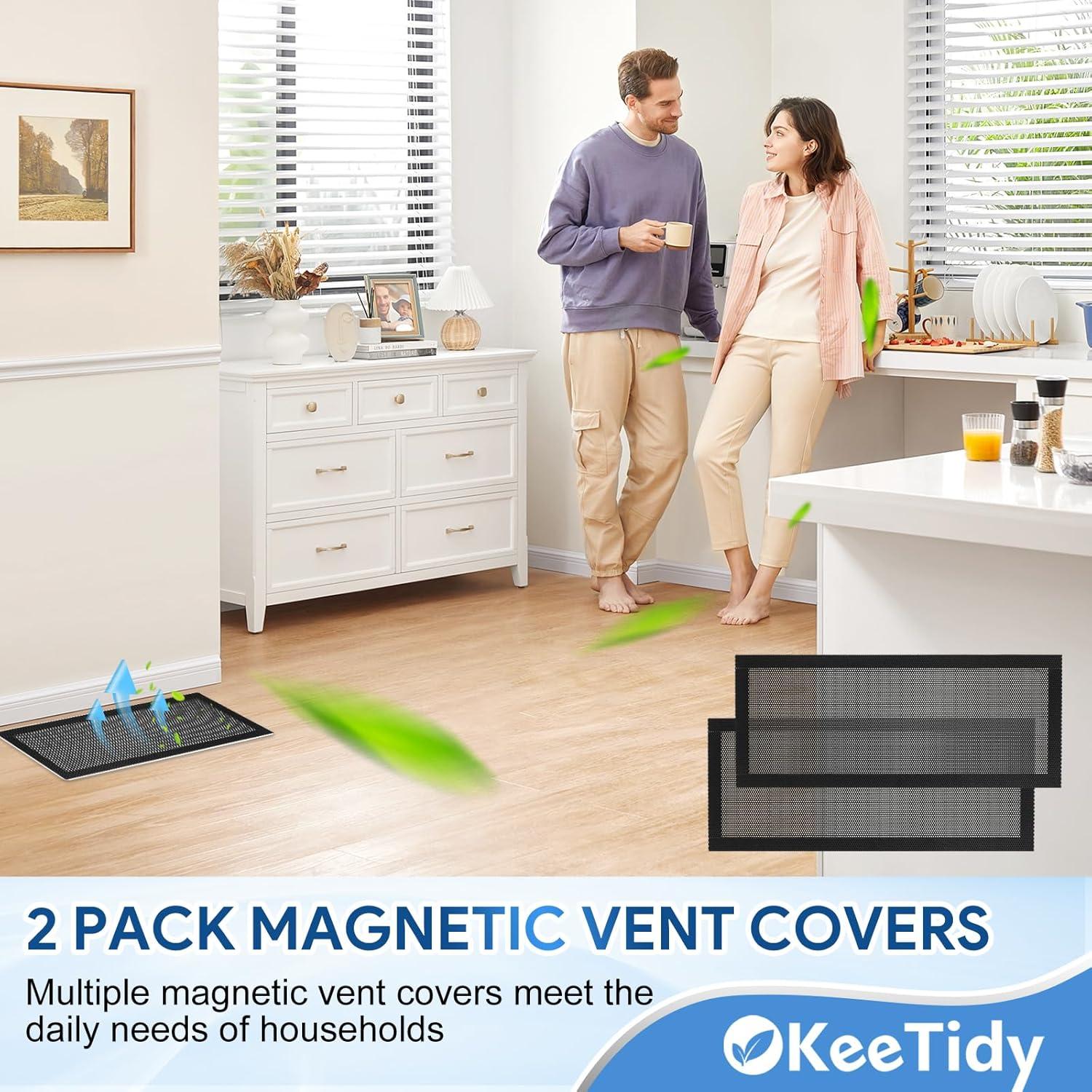 Cubiertas de Ventilación Magnéticas KeeTidy 4"x10" - 2 Paquete
