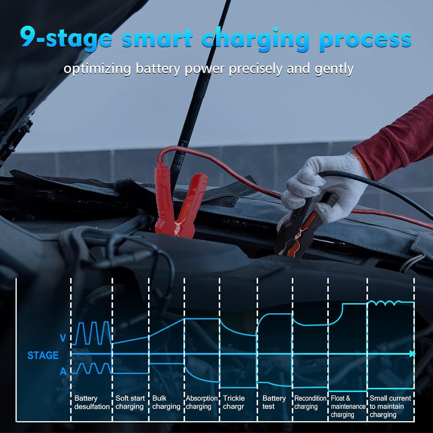 Cargador de Batería Inteligente 12V 25A Dght - Mantenedor