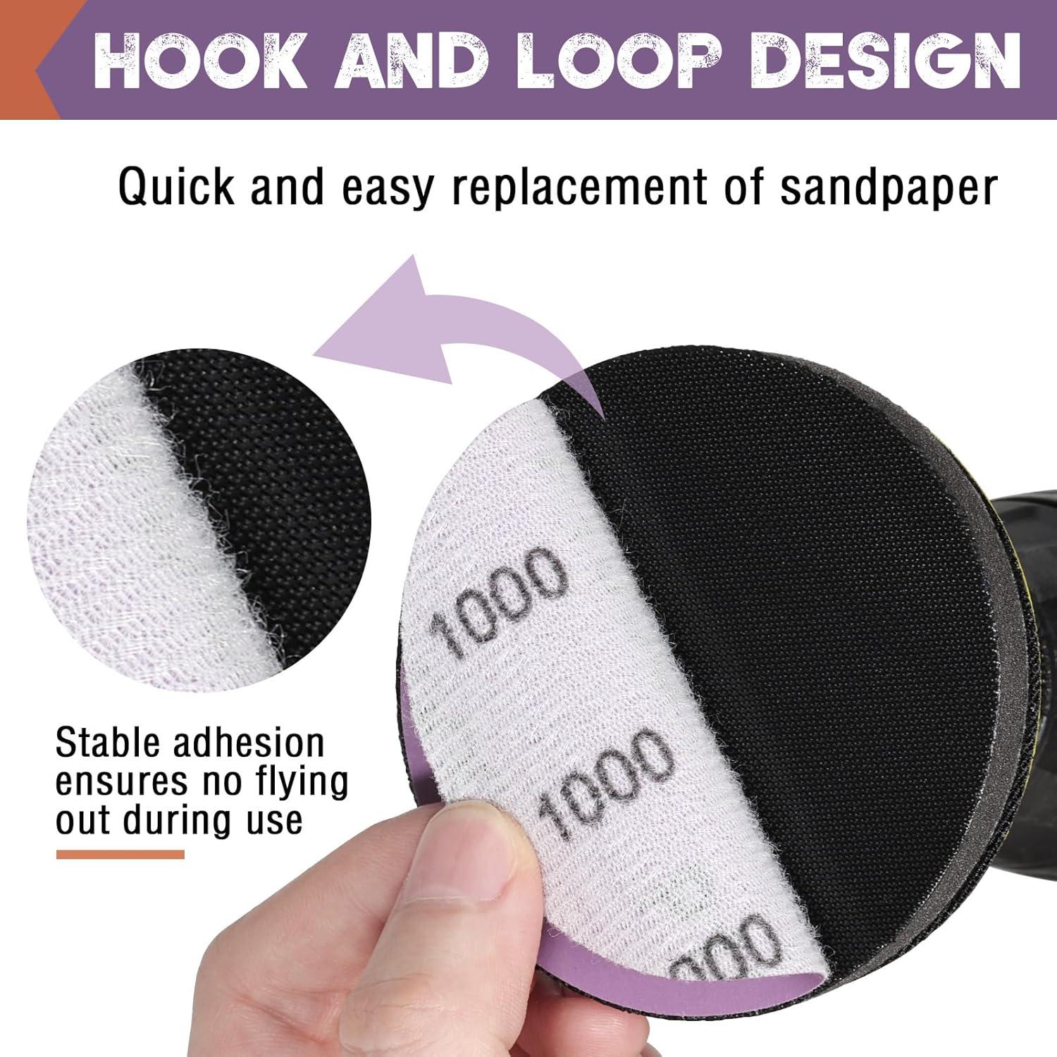 Discos de Lijado 35 Pcs 3" WEWINK PLUS Óxido de Aluminio 3000 Granos