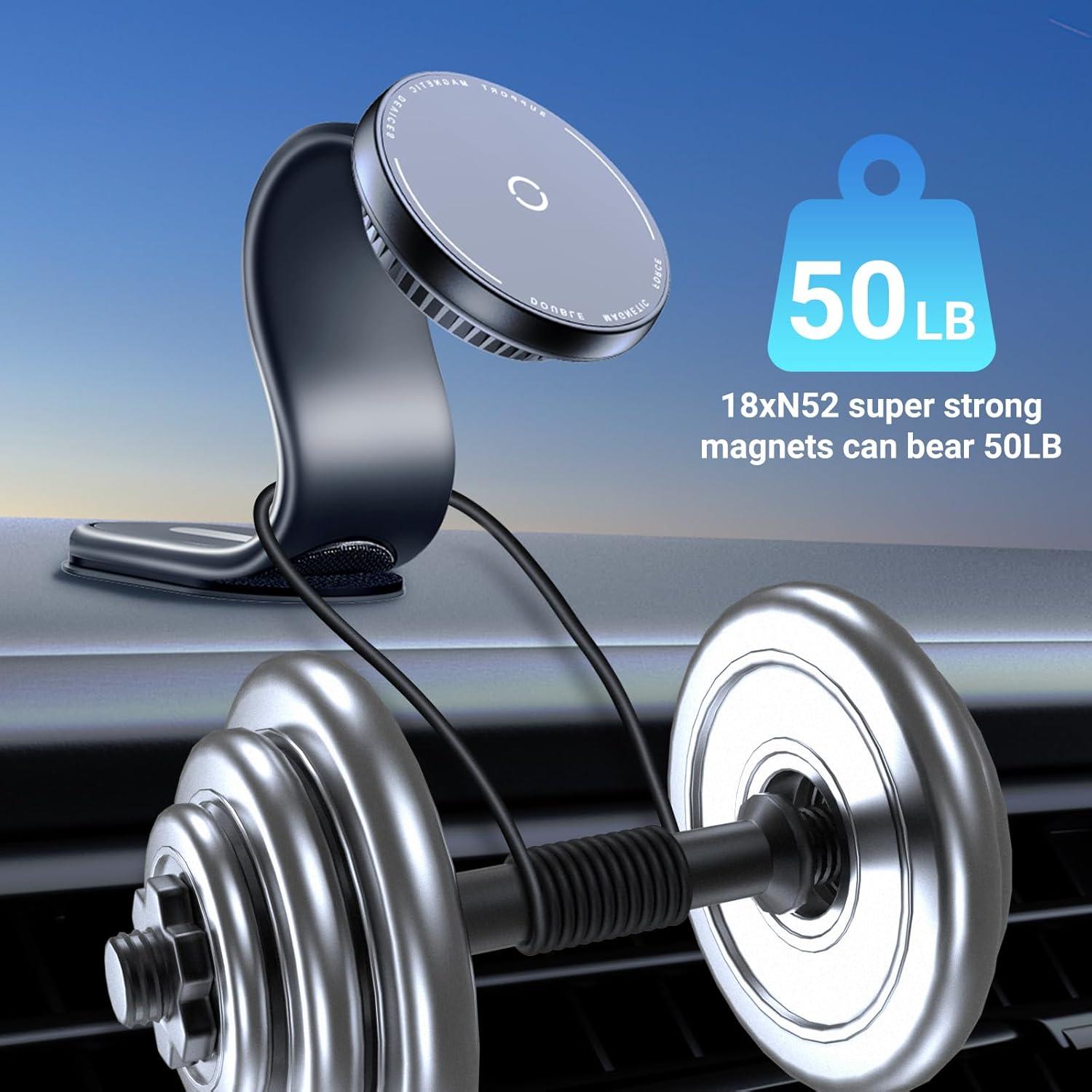 Montaje Magnético para Coche This Hill Cargador Inalámbrico 15W