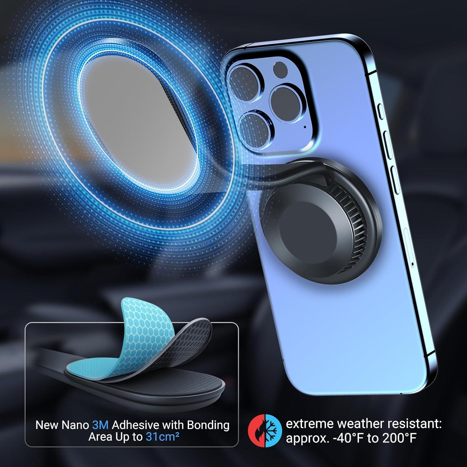 Montaje Magnético para Coche This Hill Cargador Inalámbrico 15W