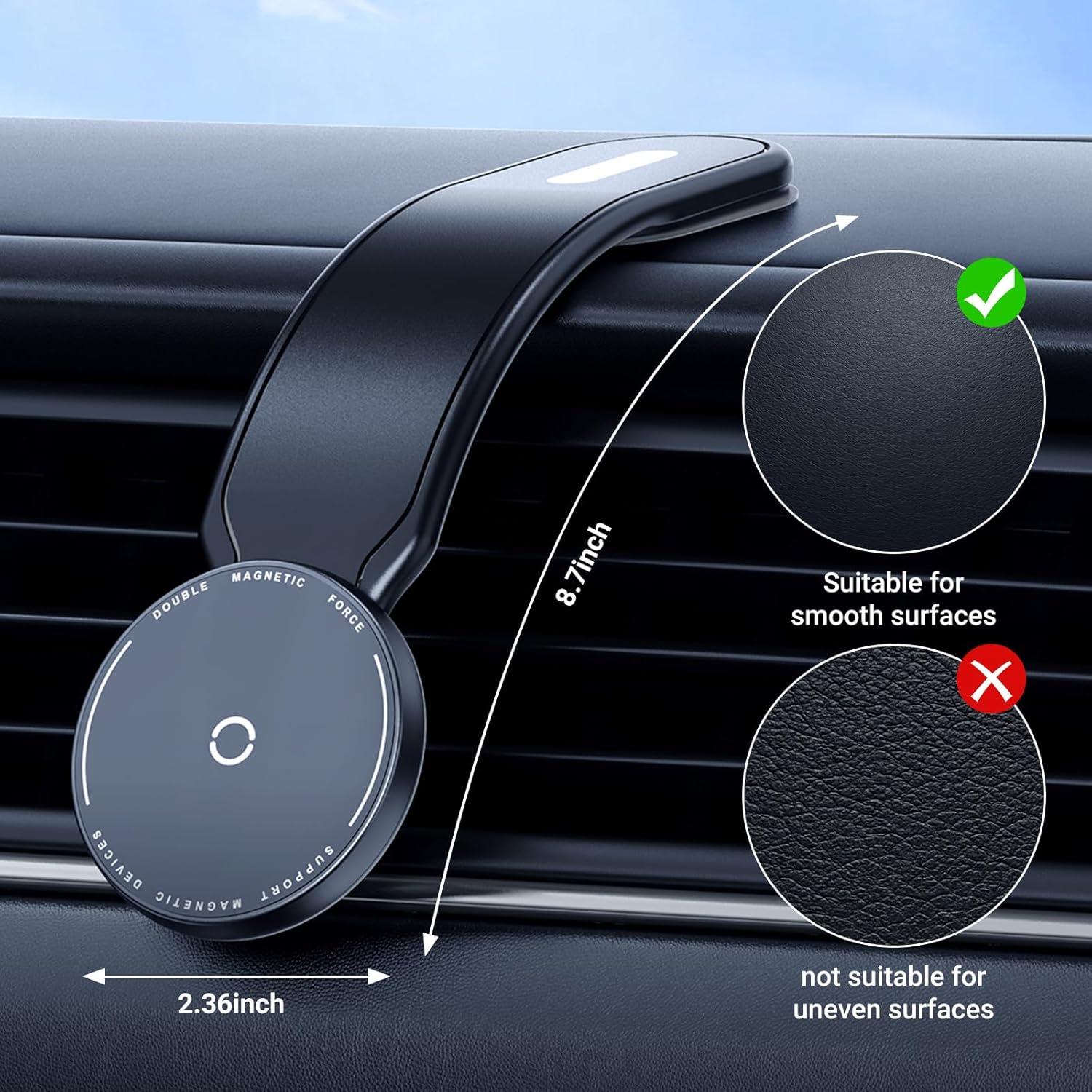 Montaje Magnético para Coche This Hill Cargador Inalámbrico 15W