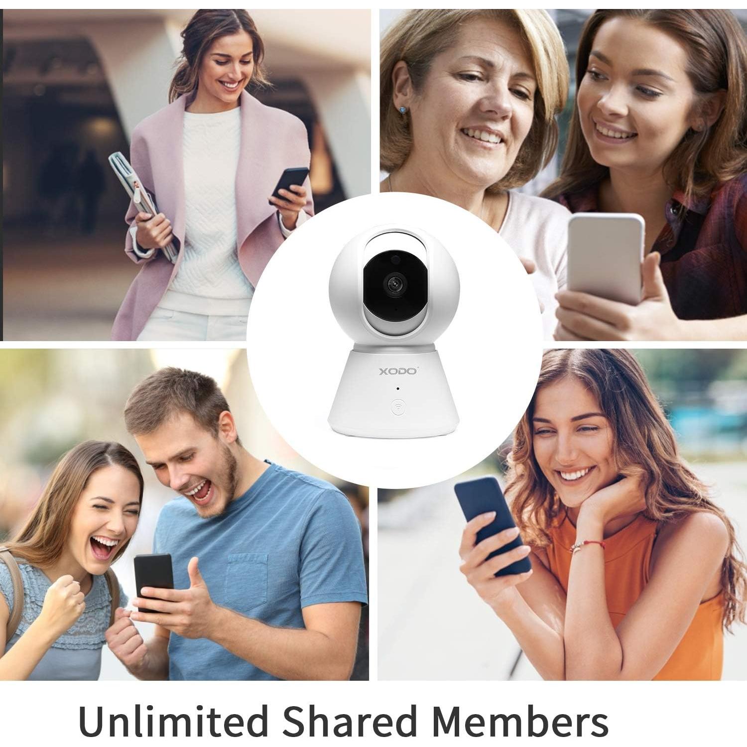 Cámara de Seguridad Inalámbrica Xodo E6 1080P HD WiFi