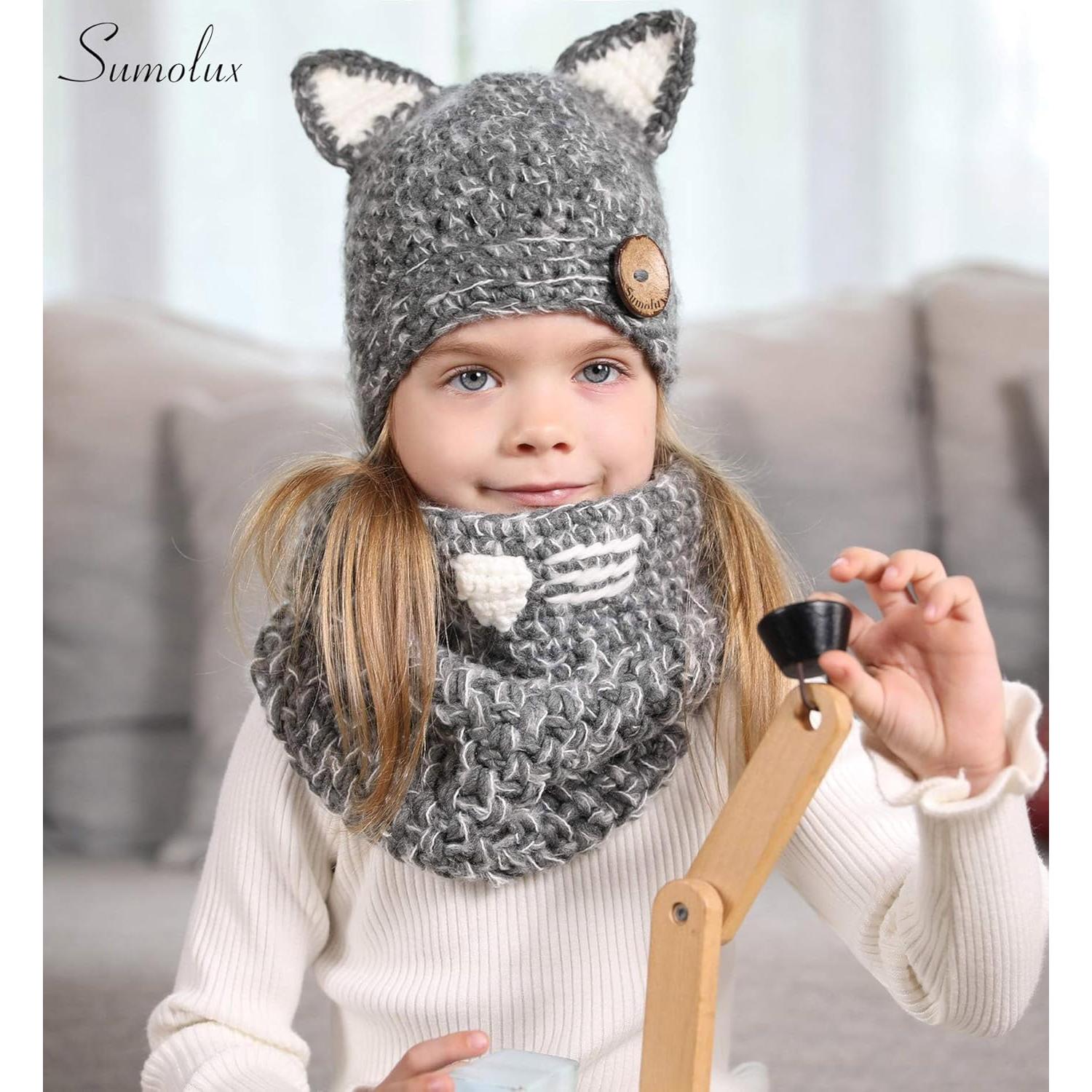 Gorro de Invierno para Niños Sumolux Gris con Orejeras 3-8 Años