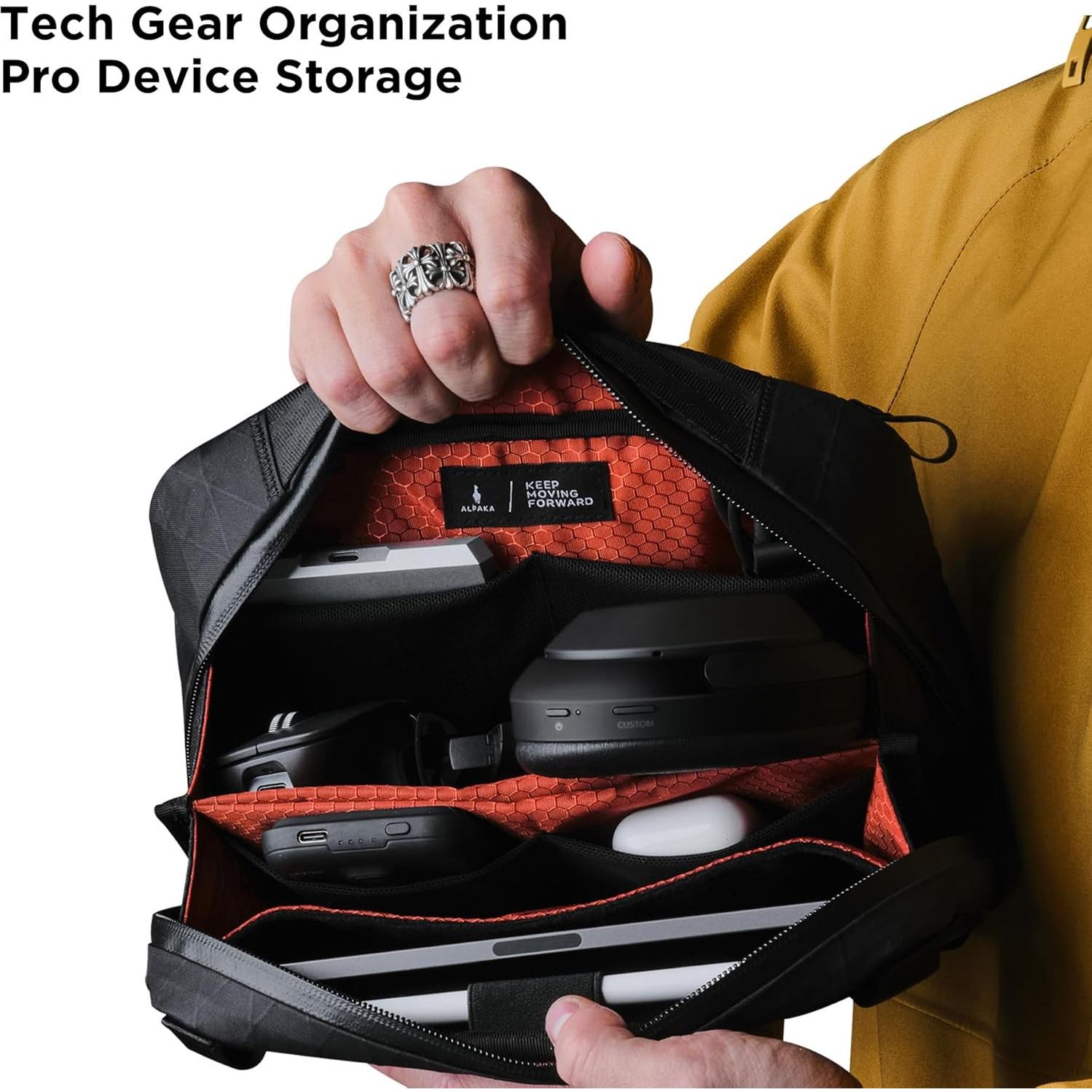 ALPAKA Elements Tech Case Max Negro - Estuche Impermeable EDC