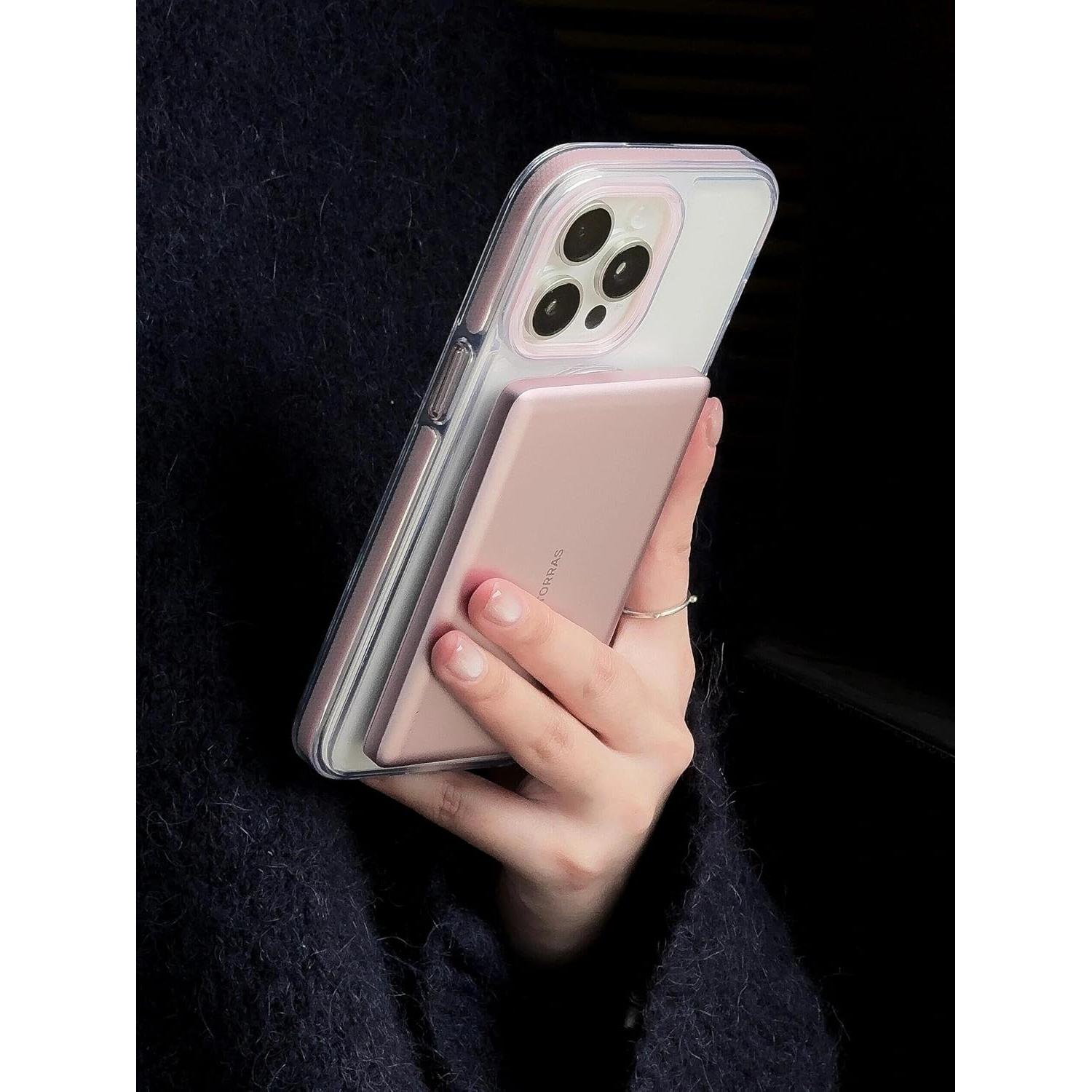 Cargador Portátil Inalámbrico TORRAS MiniMag 5000mAh Rosa