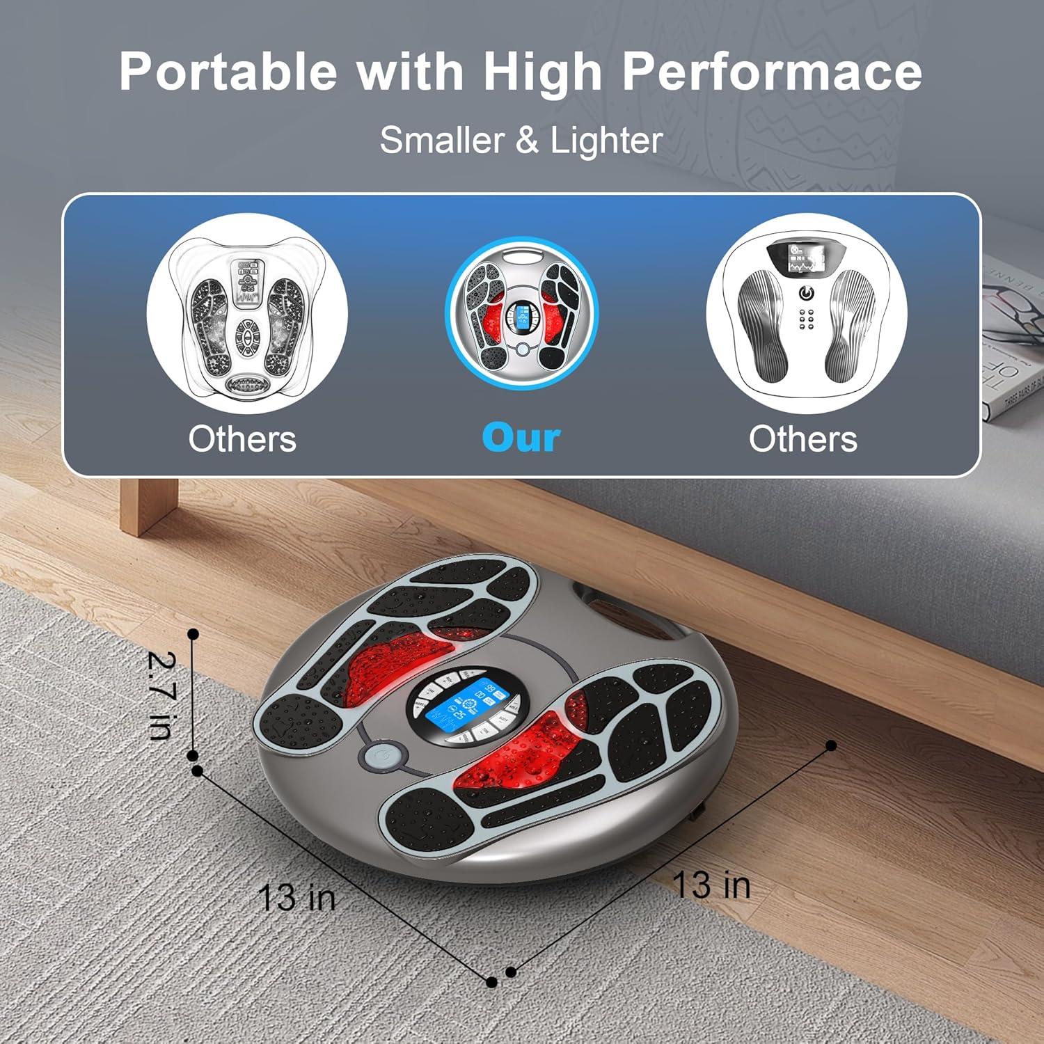 Masajeador de pies OSTO EMS TENS para neuropatía y circulación