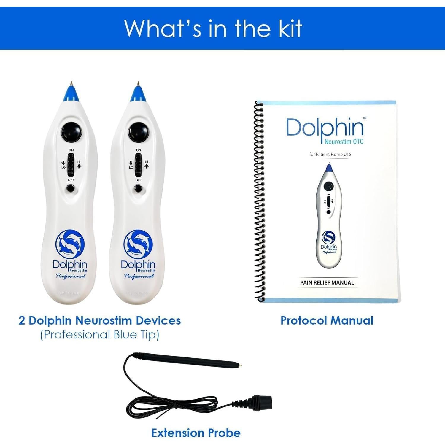 Bolígrafo Acupuntura Electrónica Dolphin Neurostim Doble