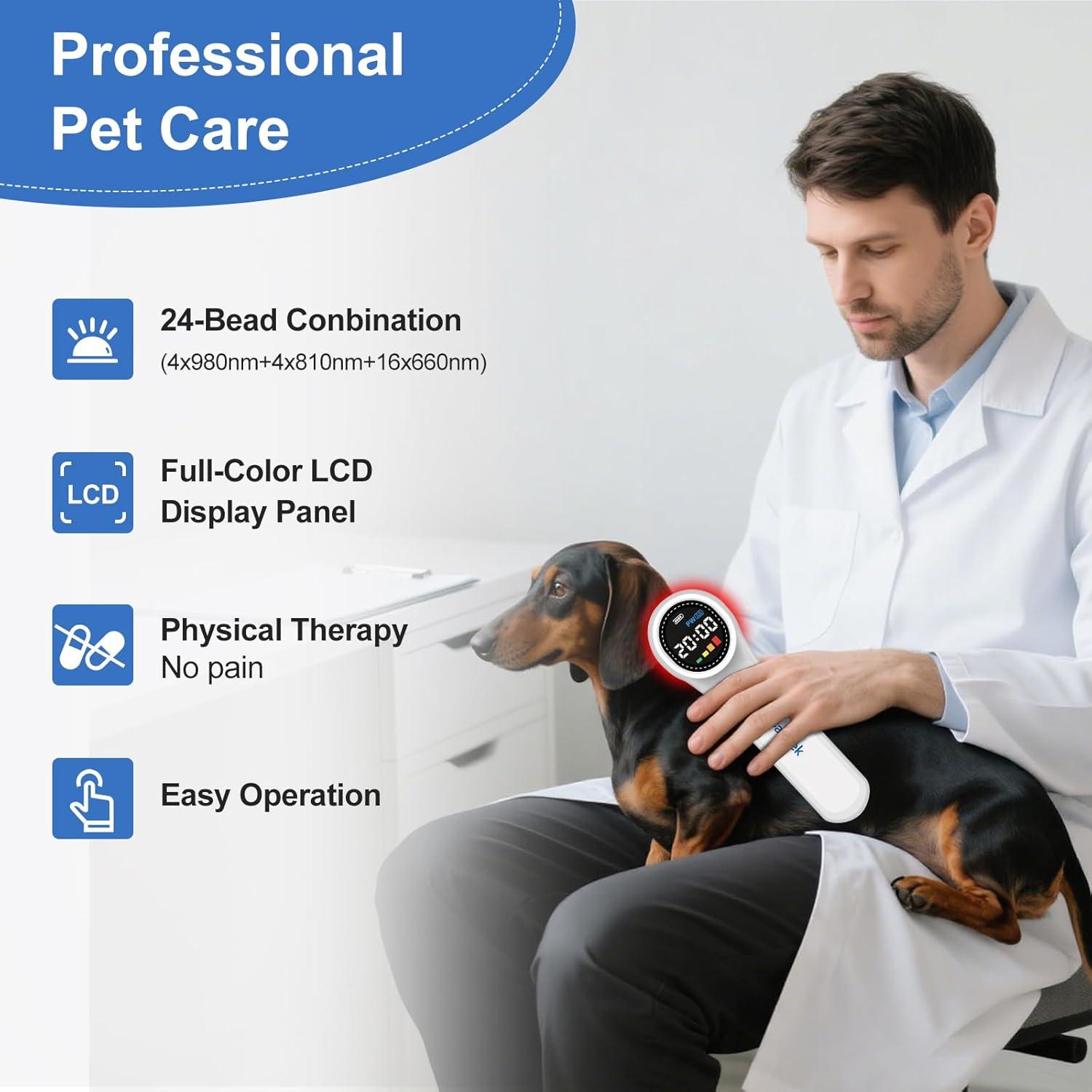 Dispositivo de Terapia con Láser Frío Dawfek HHL02 para Mascotas