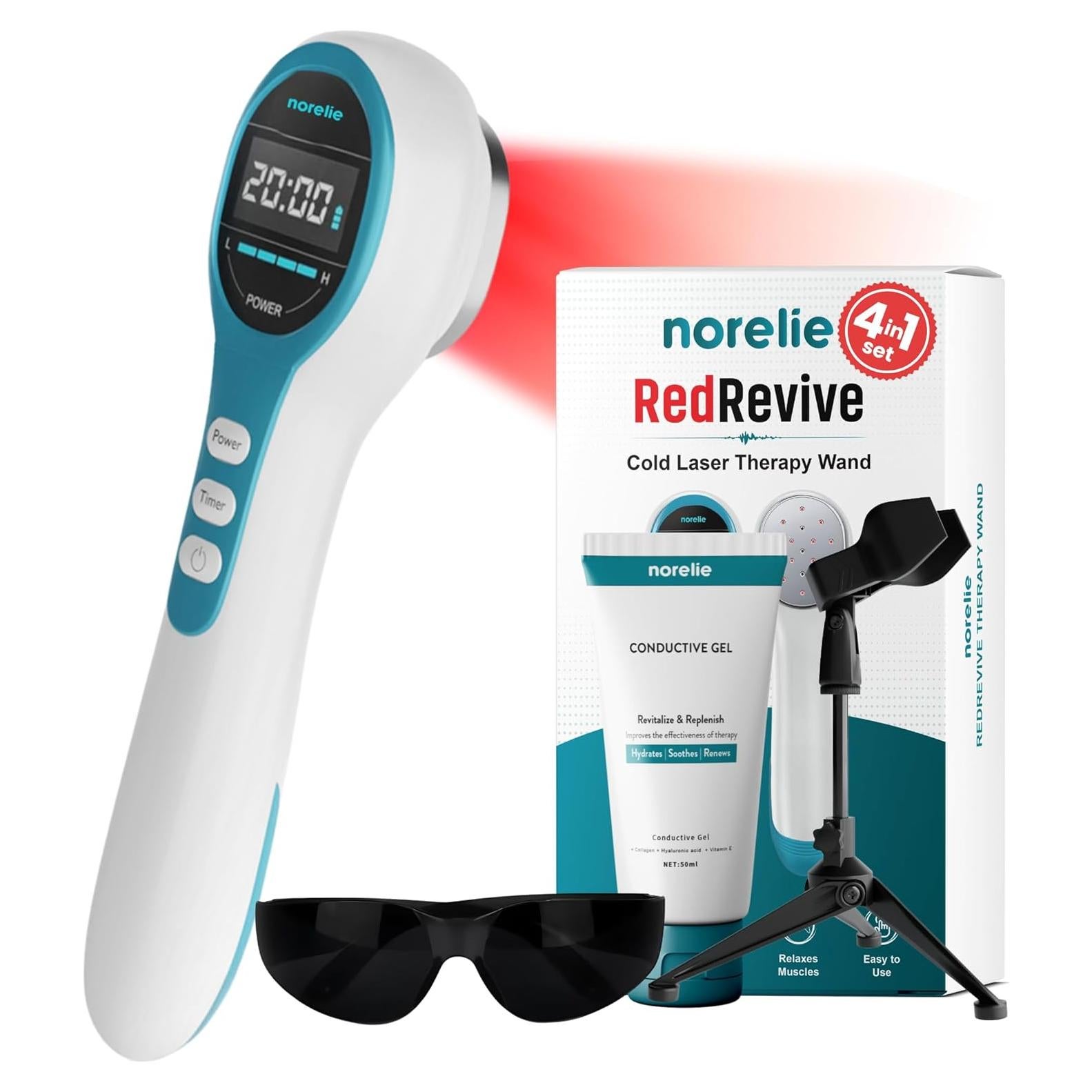 Varita de Terapia con Láser Frío Norelie RedRevive 650nm 808nm