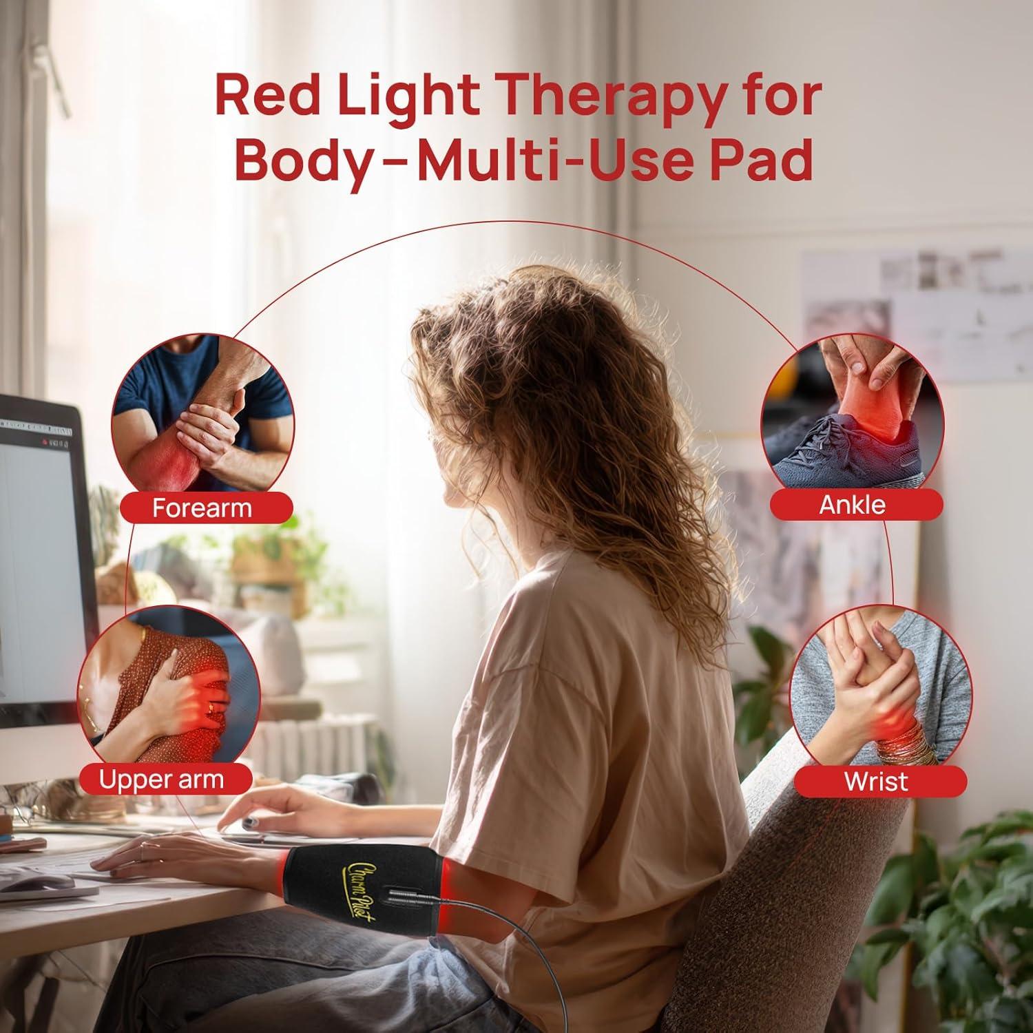 Almohadilla de Terapia de Luz Roja Charmpilot con Calefacción y Masaje