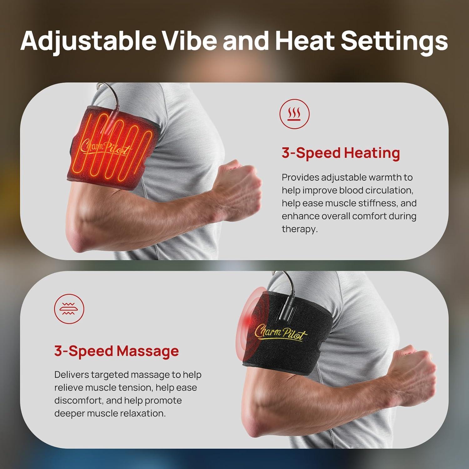 Almohadilla de Terapia de Luz Roja Charmpilot con Calefacción y Masaje