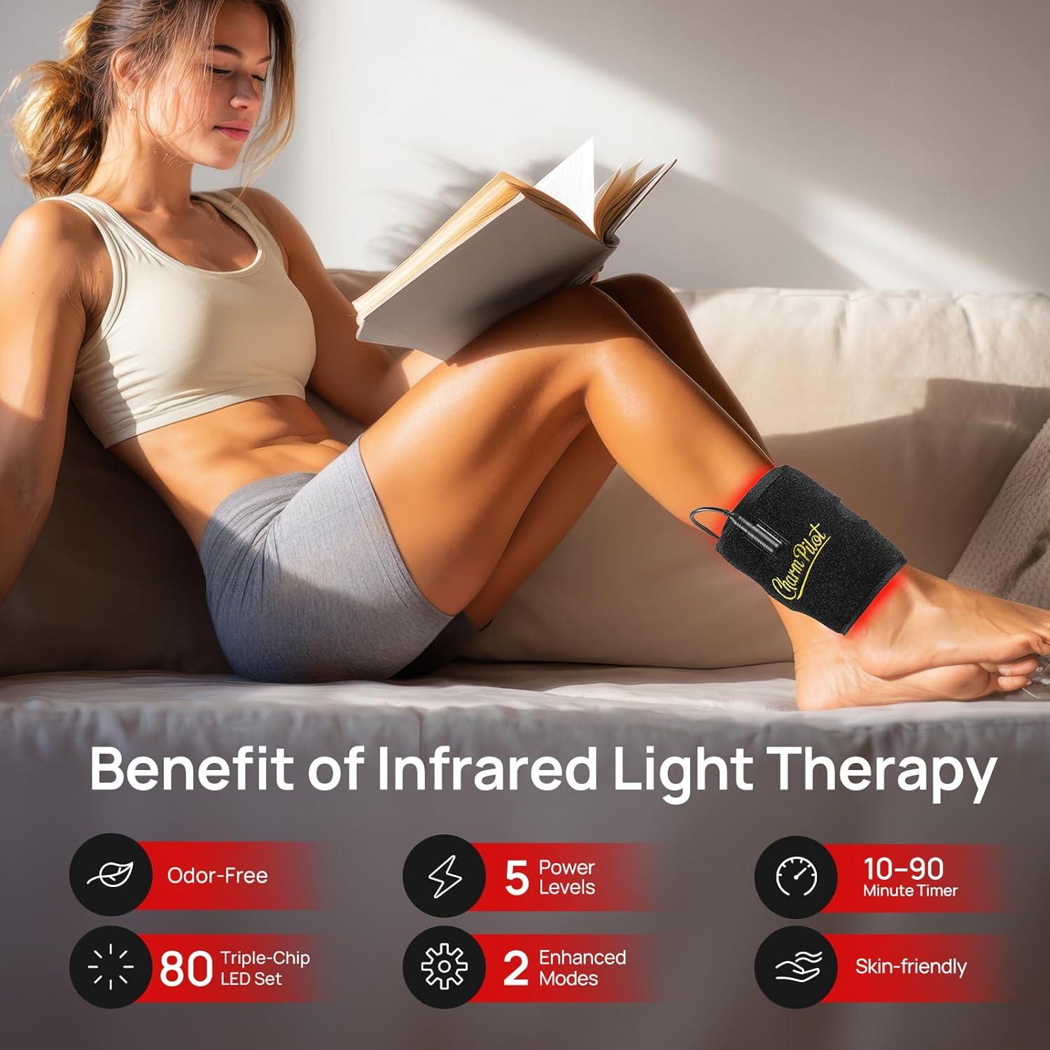 Almohadilla de Terapia de Luz Roja Charmpilot con Calefacción y Masaje