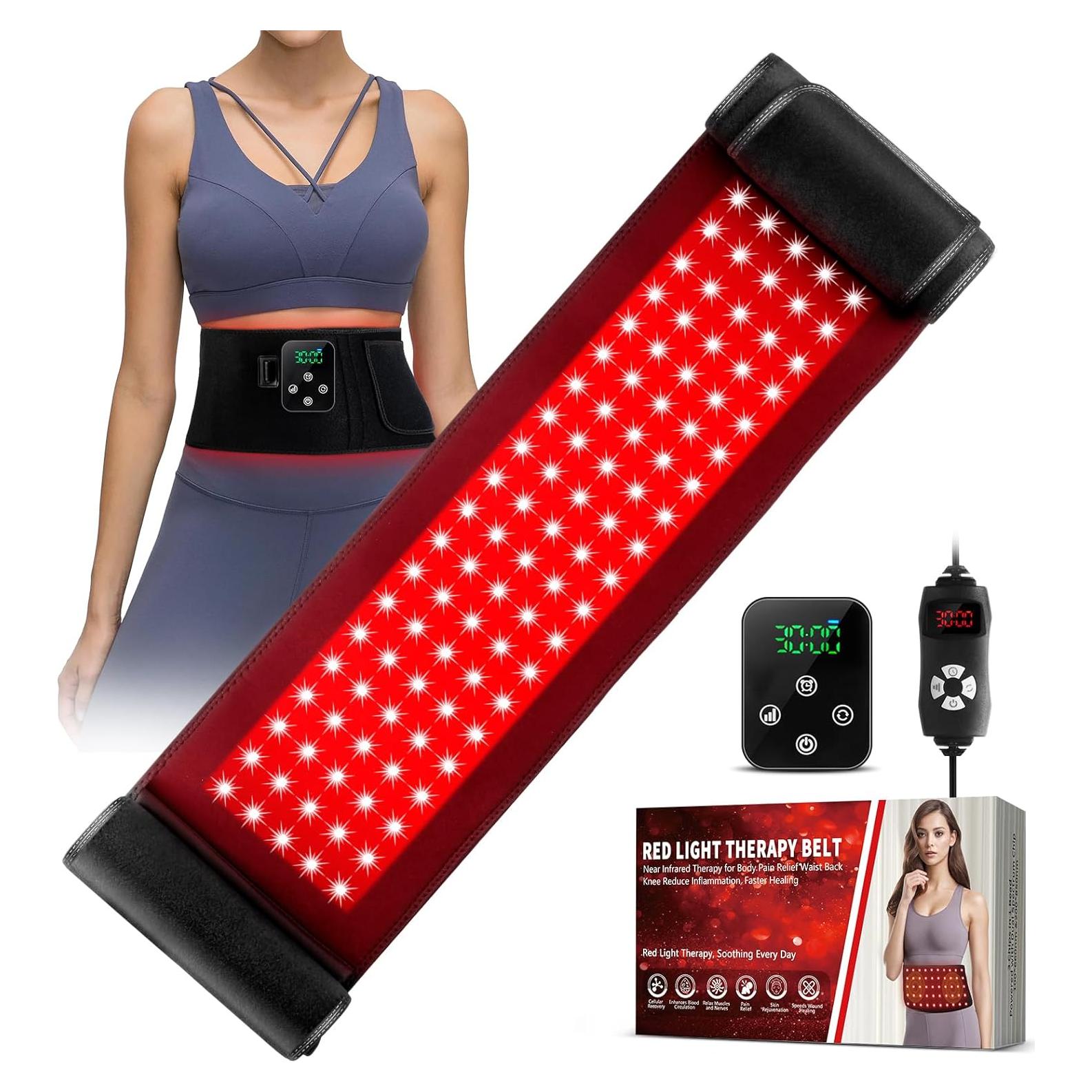 Cinturón de Terapia de Luz Roja GMOWNW 124.46x17.78cm