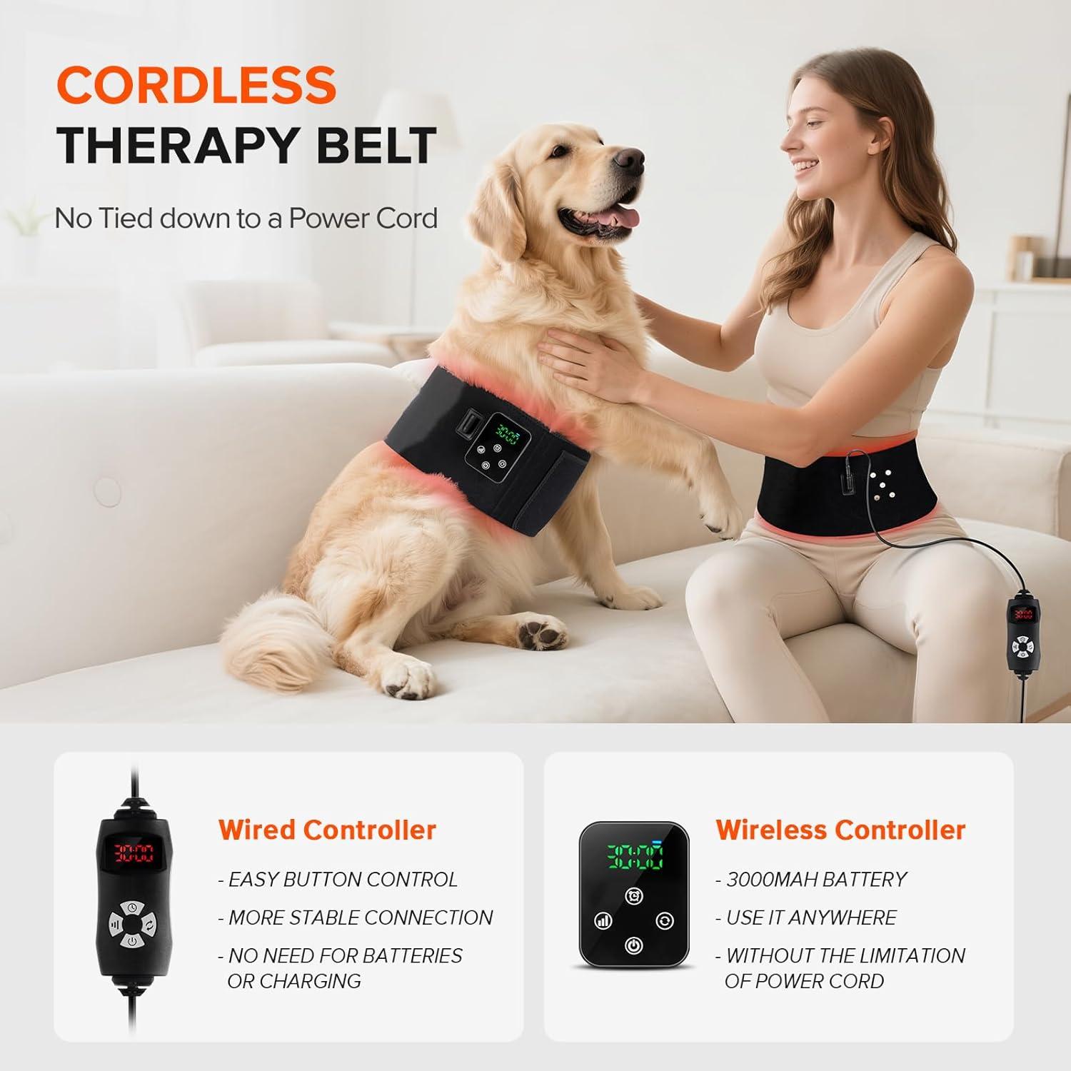 Cinturón de Terapia de Luz Roja GMOWNW 124.46x17.78cm