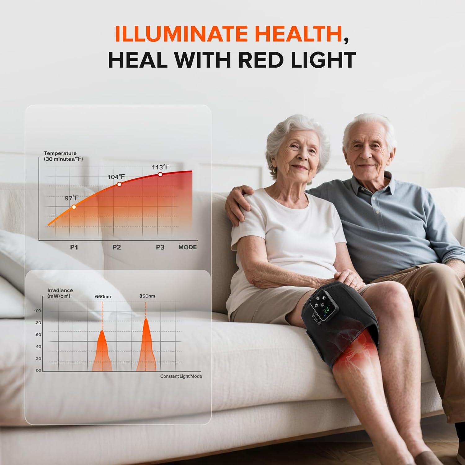 Cinturón de Terapia de Luz Roja GMOWNW 124.46x17.78cm