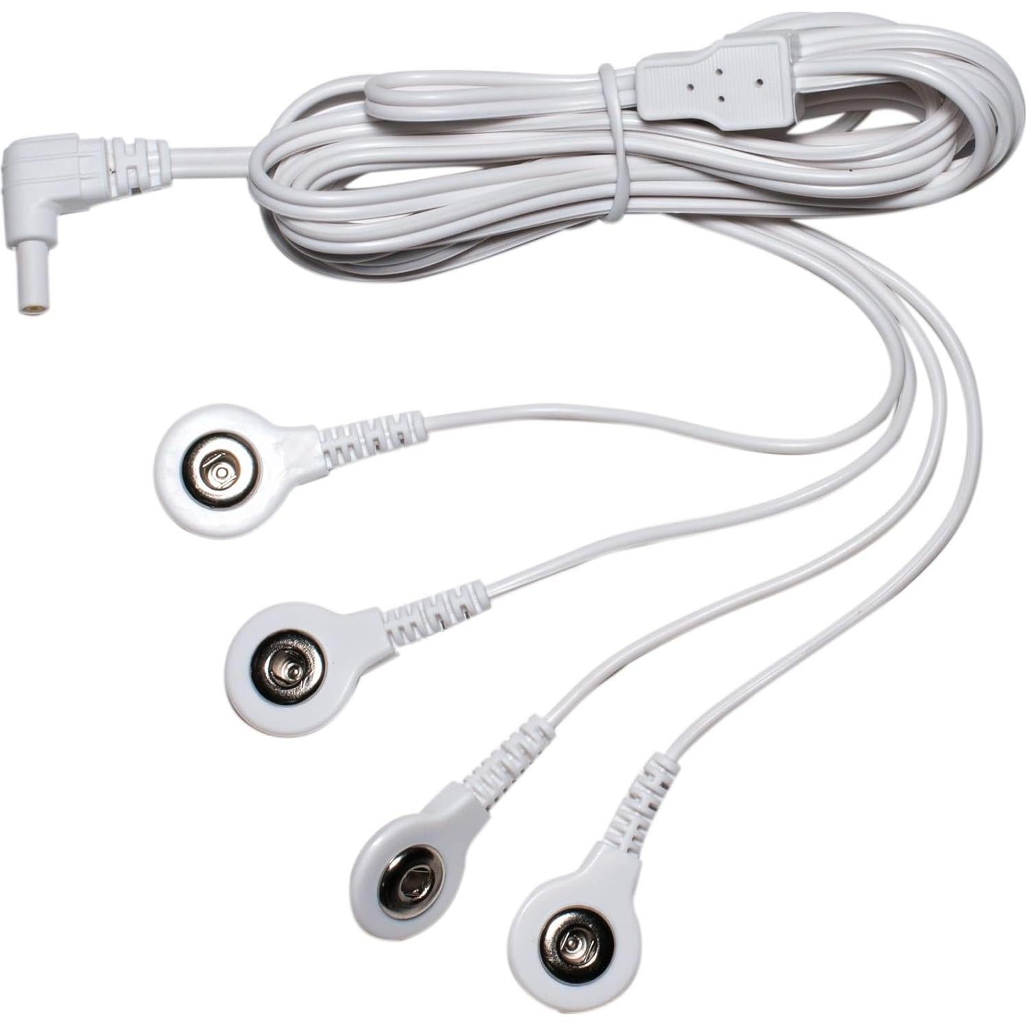 Cables de Conexión TENS Descuento - 4 Conectores 3.5mm y 2mm - Paquete de 2