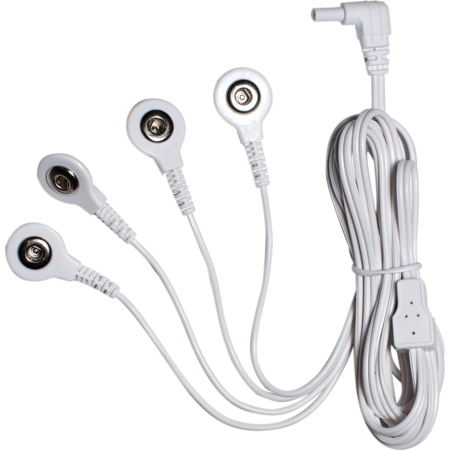 Cables de Conexión TENS Descuento - 4 Conectores 3.5mm y 2mm - Paquete de 2