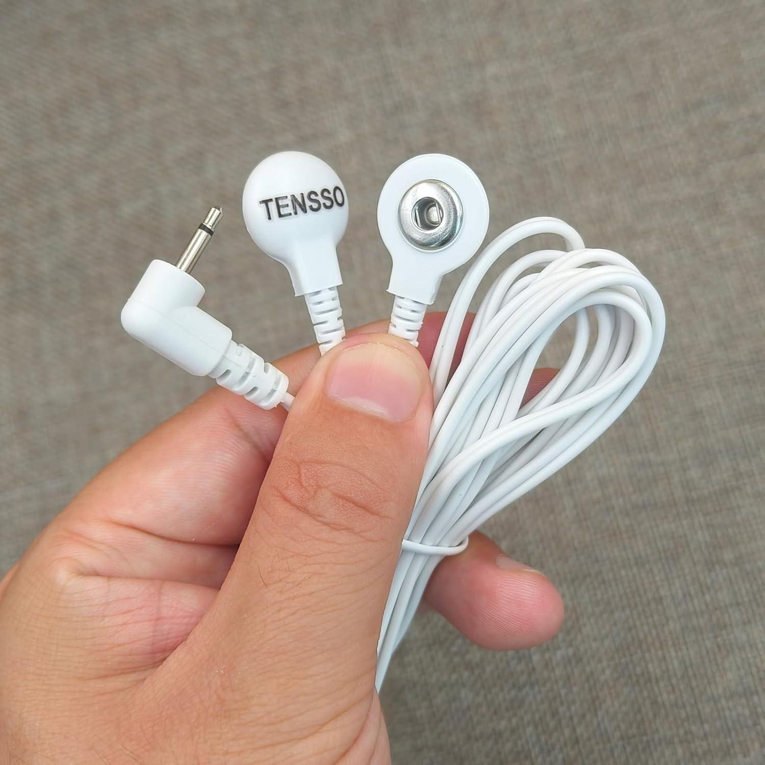 Cables de Reemplazo TENS TENSSO 1.5m 3pcs Conectores Snap