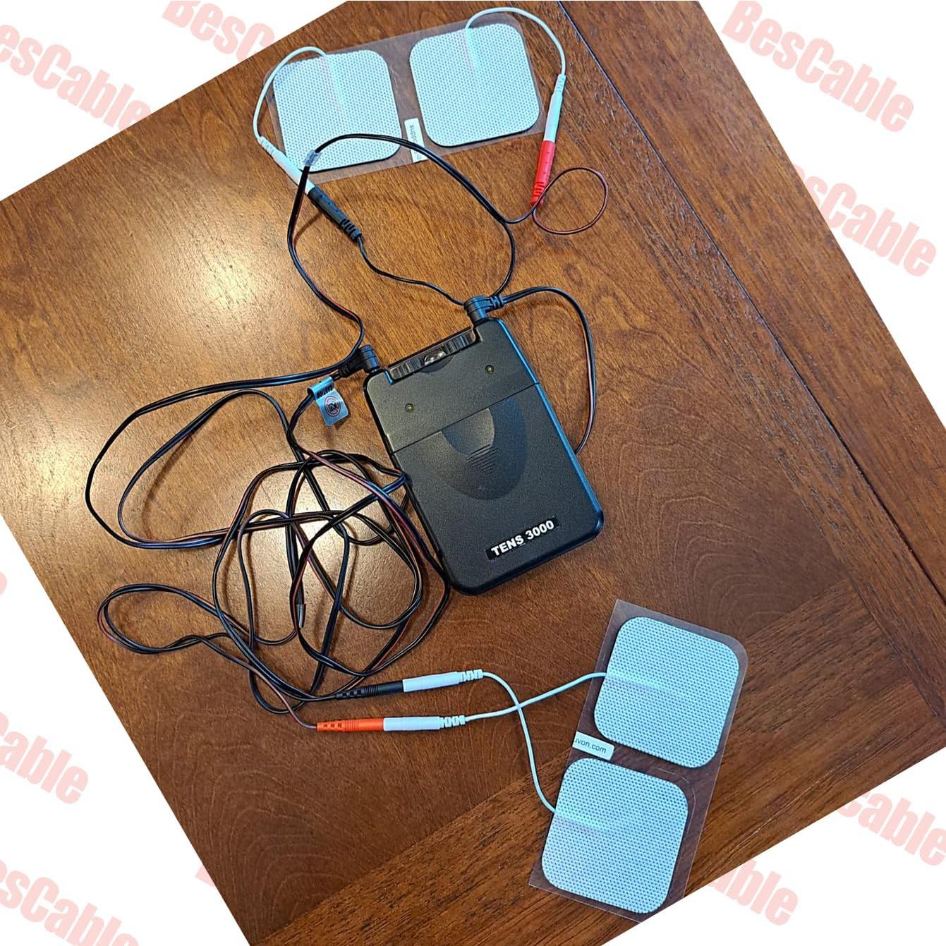 Cables de Reemplazo TENS BesCable 2.35mm 1.2m - Paquete de 3