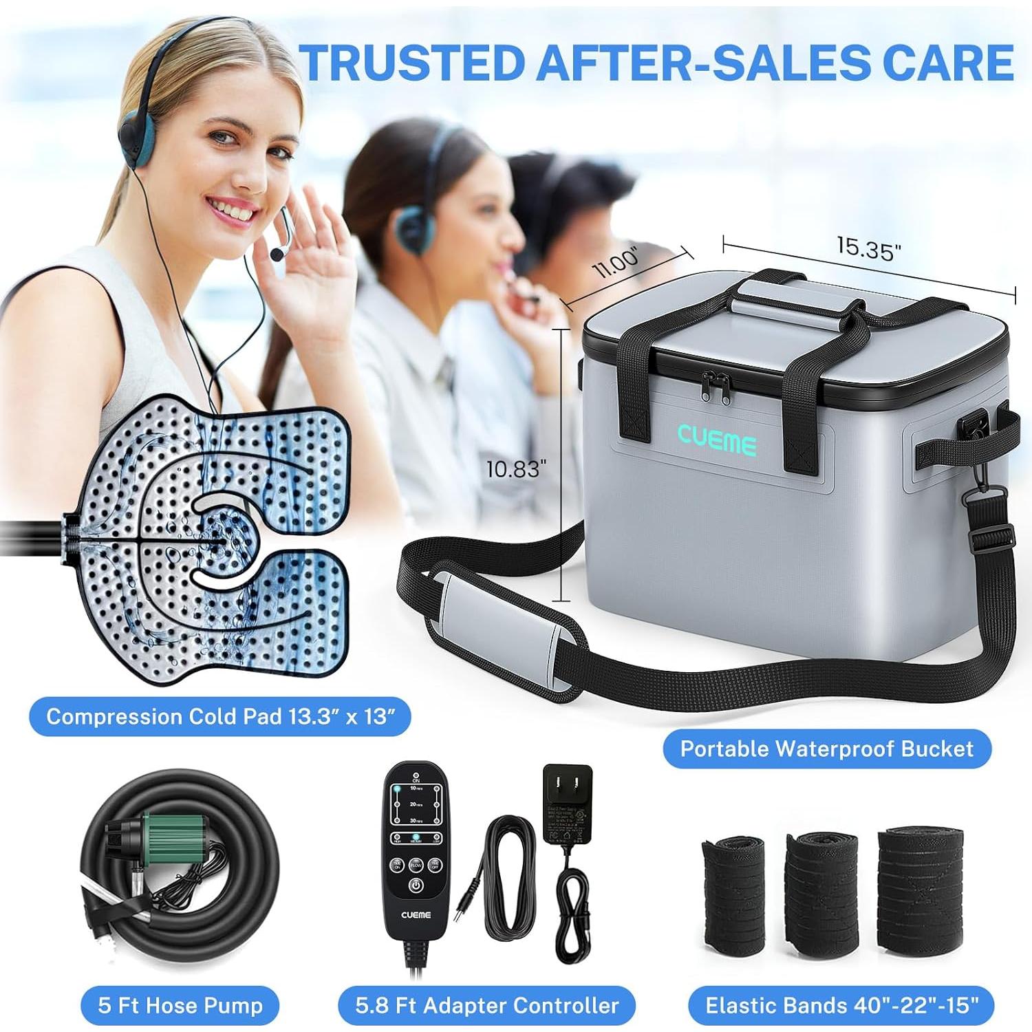 Máquina de Terapia Fría CUEME con Temporizador y Almohadilla