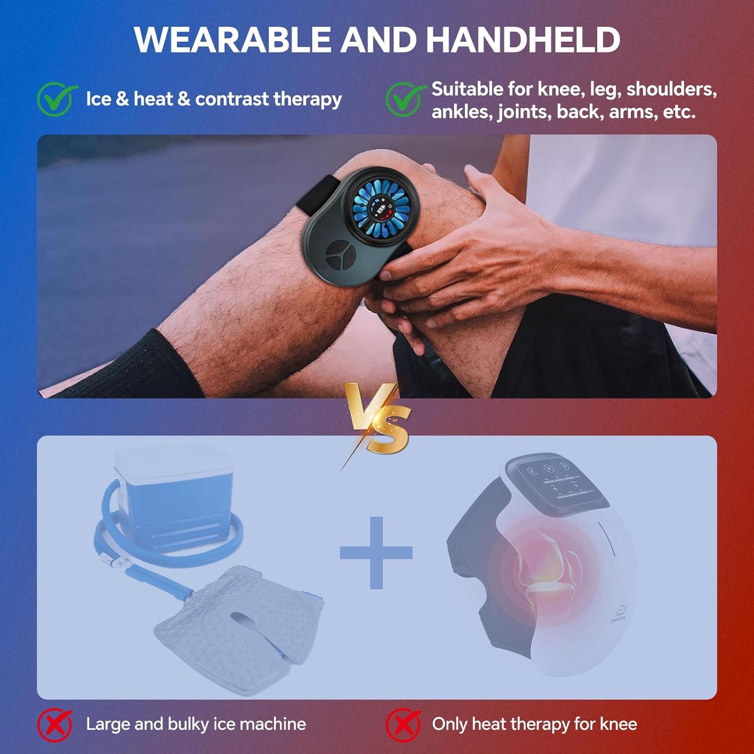 Máquina de Terapia Fría Portátil Hoakya para Rodilla y Hombro