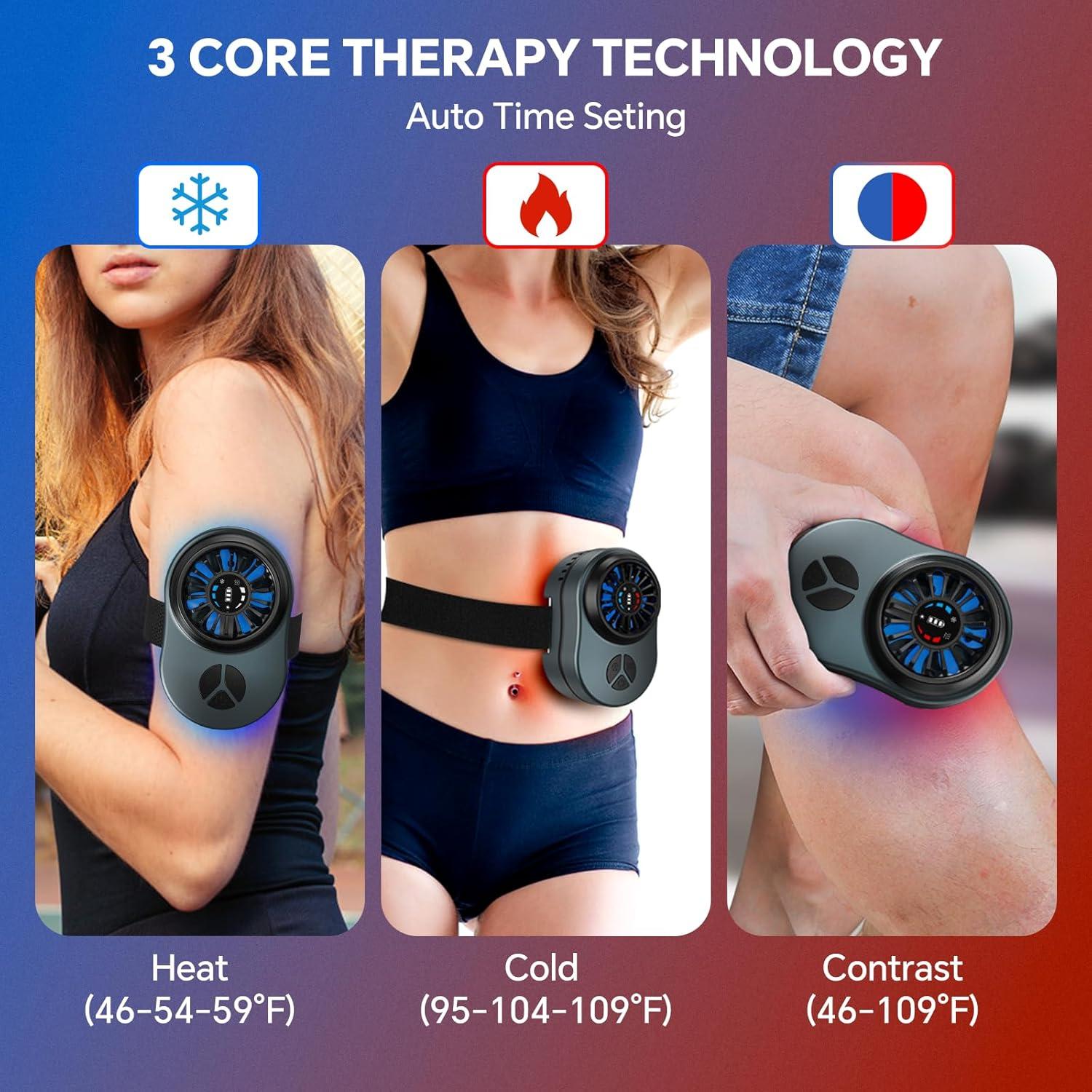 Máquina de Terapia Fría Portátil Hoakya para Rodilla y Hombro