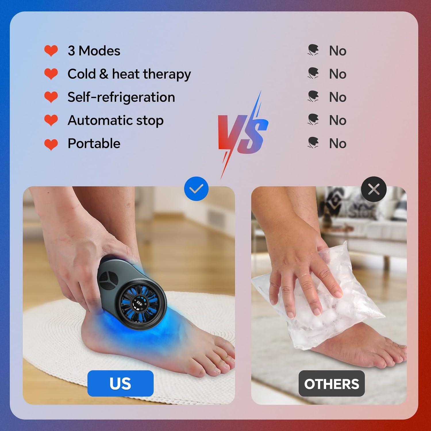 Máquina de Terapia Fría Portátil Hoakya para Rodilla y Hombro