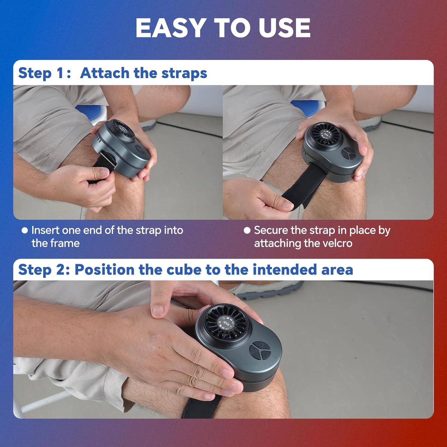 Máquina de Terapia Fría Portátil Hoakya para Rodilla y Hombro