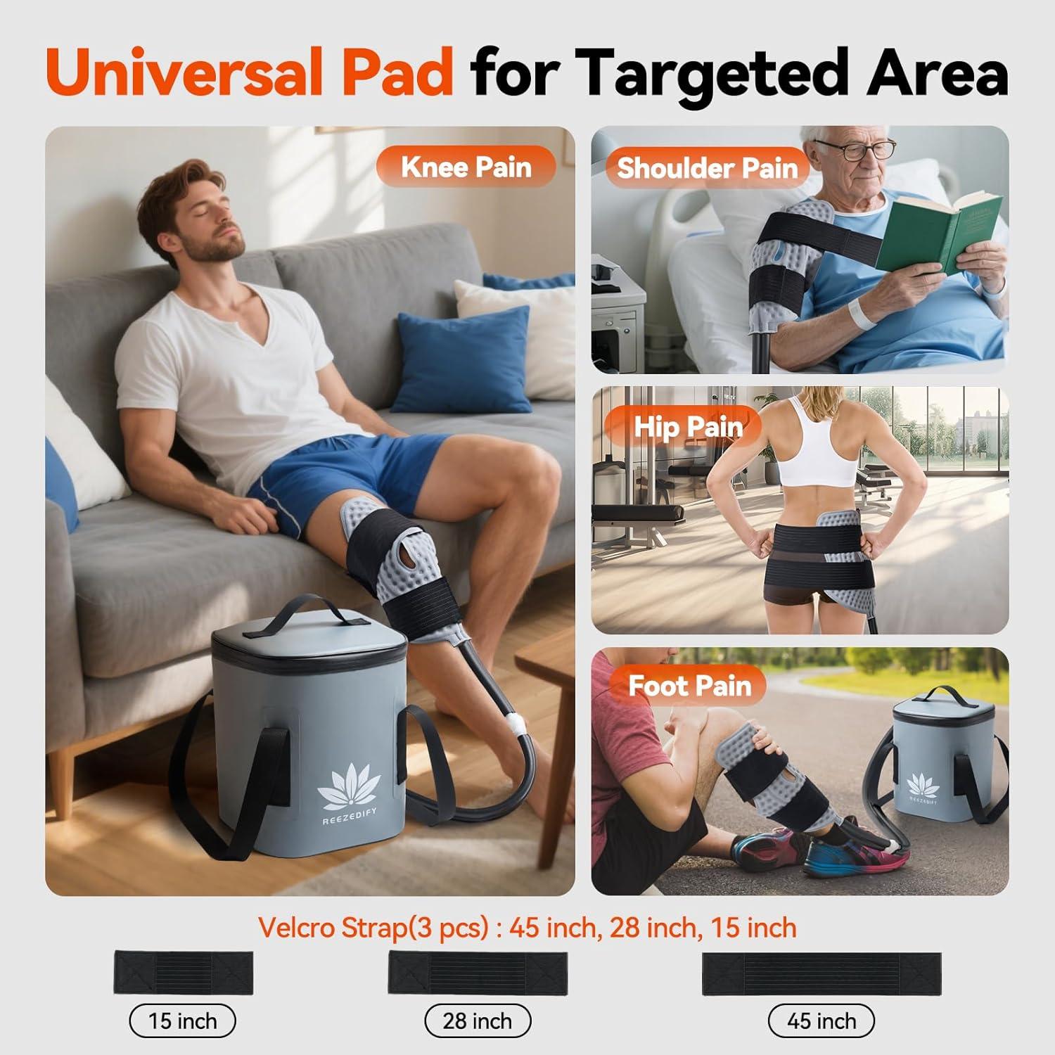 Máquina de Hielo Reezedify R01 para Rodilla y Hombro - Terapia Fría