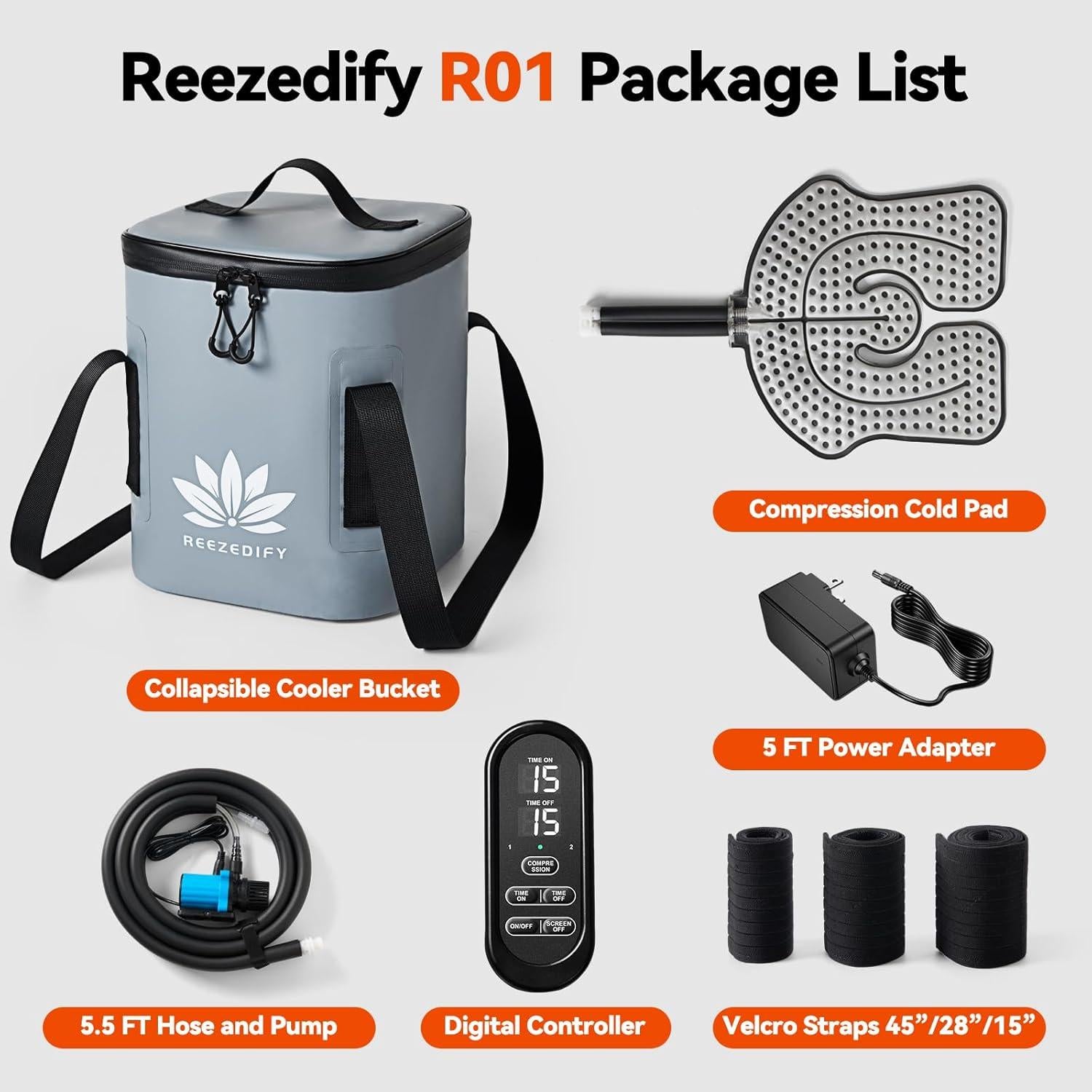 Máquina de Hielo Reezedify R01 para Rodilla y Hombro - Terapia Fría