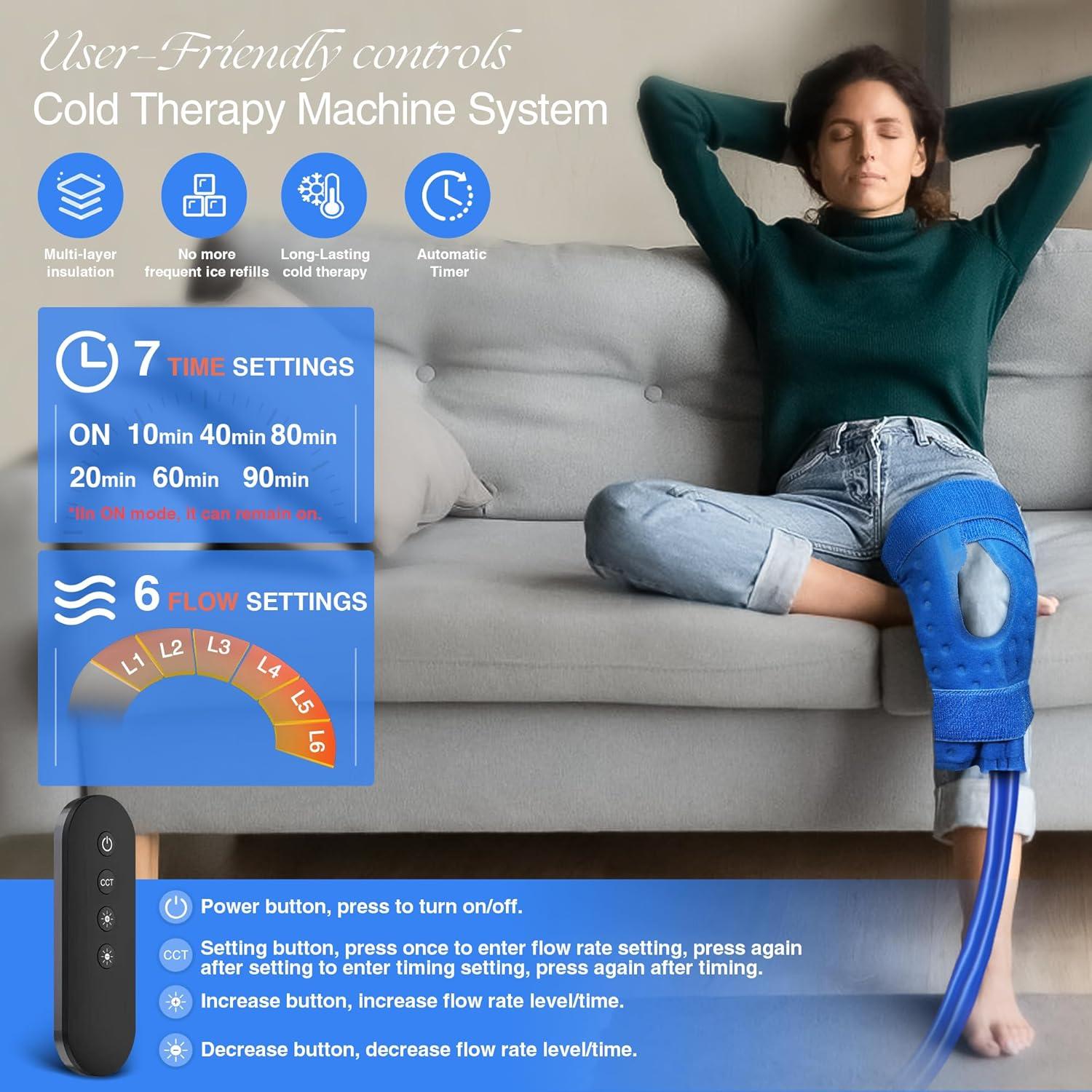 Máquina de Terapia Fría Bilinavy para Rodilla con Temporizador