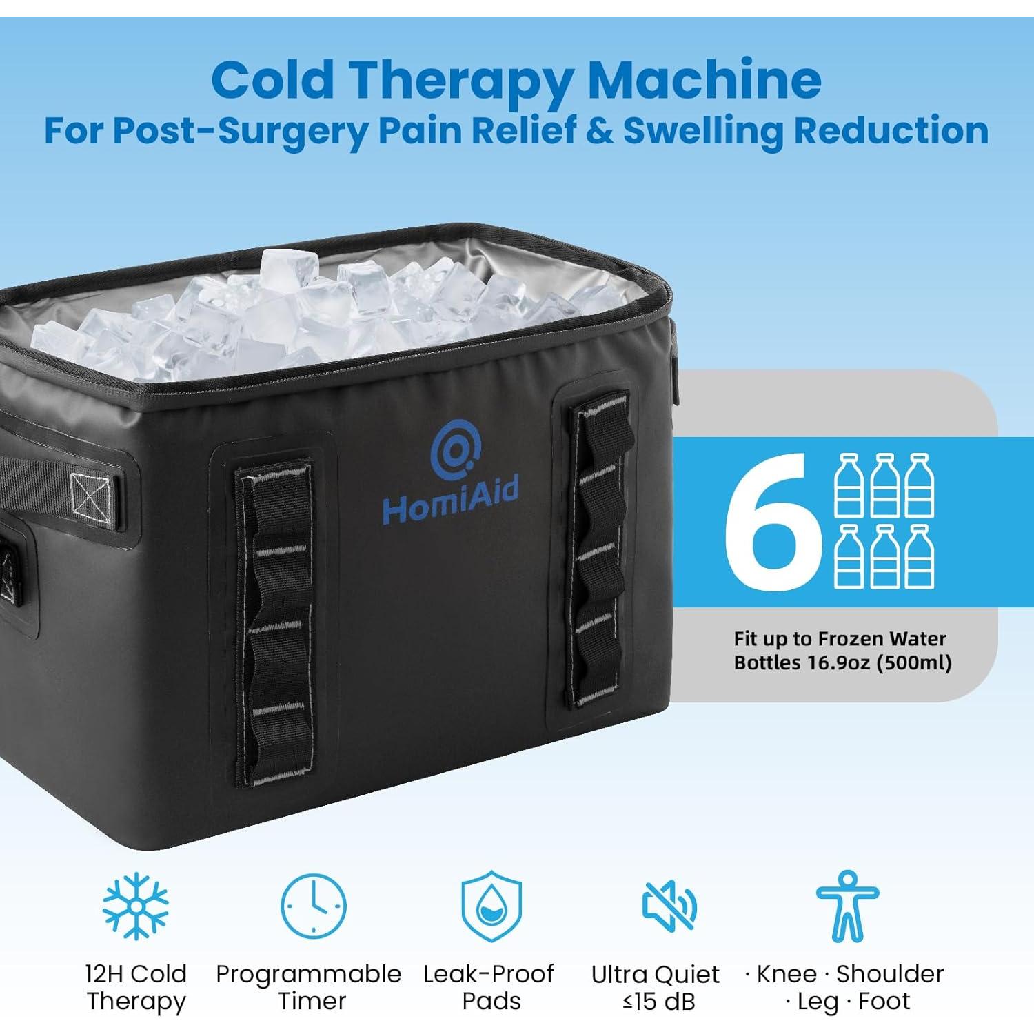 Máquina de Terapia Fría HomiAid con Temporizador y Almohadilla