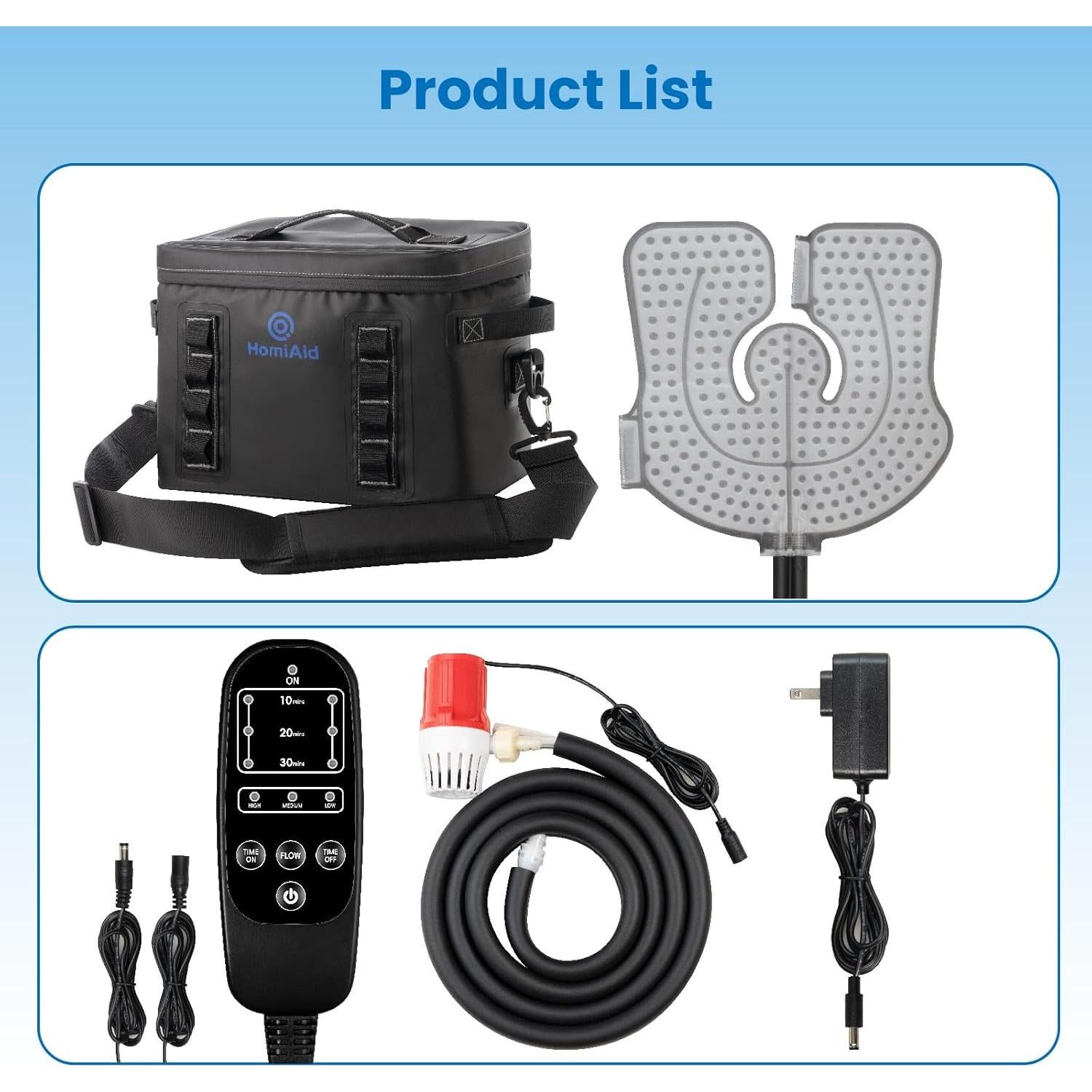 Máquina de Terapia Fría HomiAid con Temporizador y Almohadilla