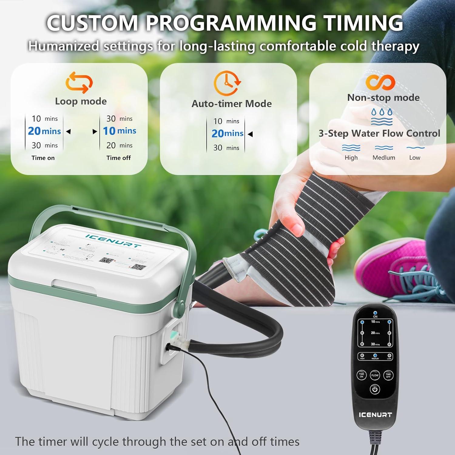 Máquina de Terapia Fría ICENURT BSK05 con Temporizador 8.5L