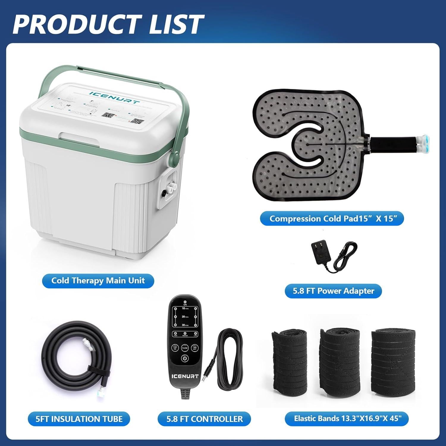 Máquina de Terapia Fría ICENURT BSK05 con Temporizador 8.5L